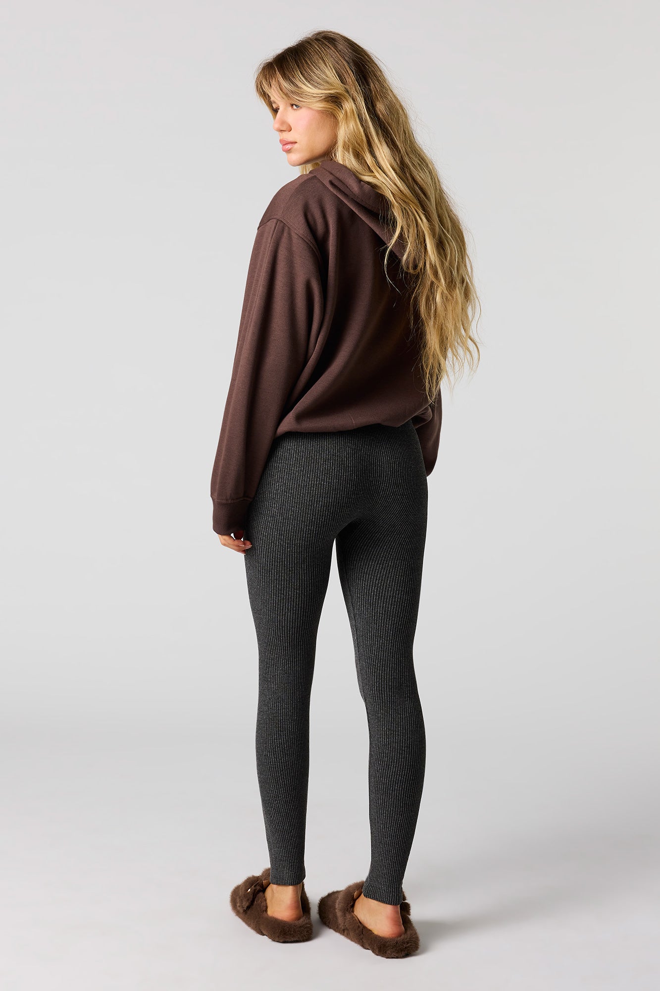 High Rise Seamless Ribbed Legging