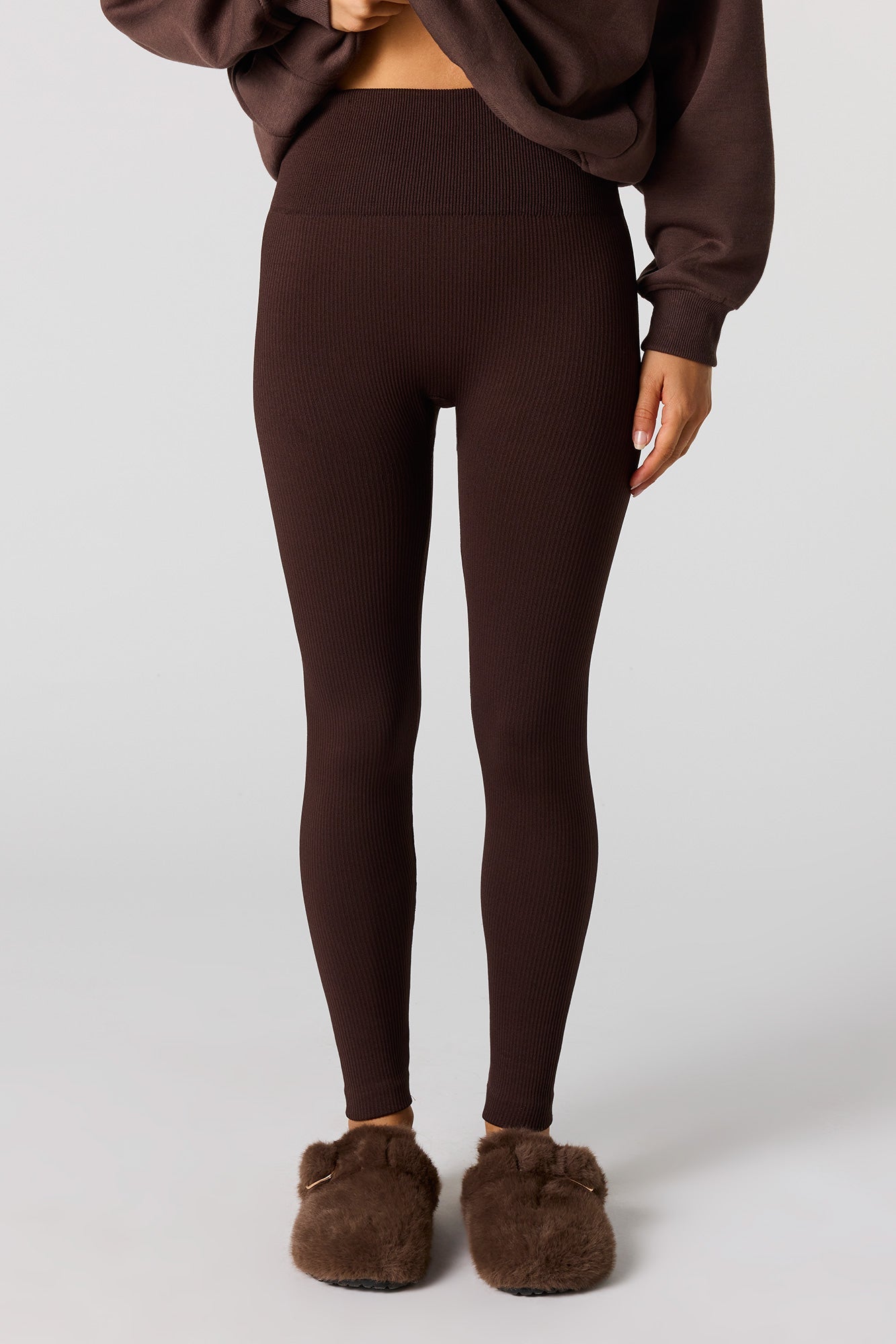 High Rise Seamless Ribbed Legging