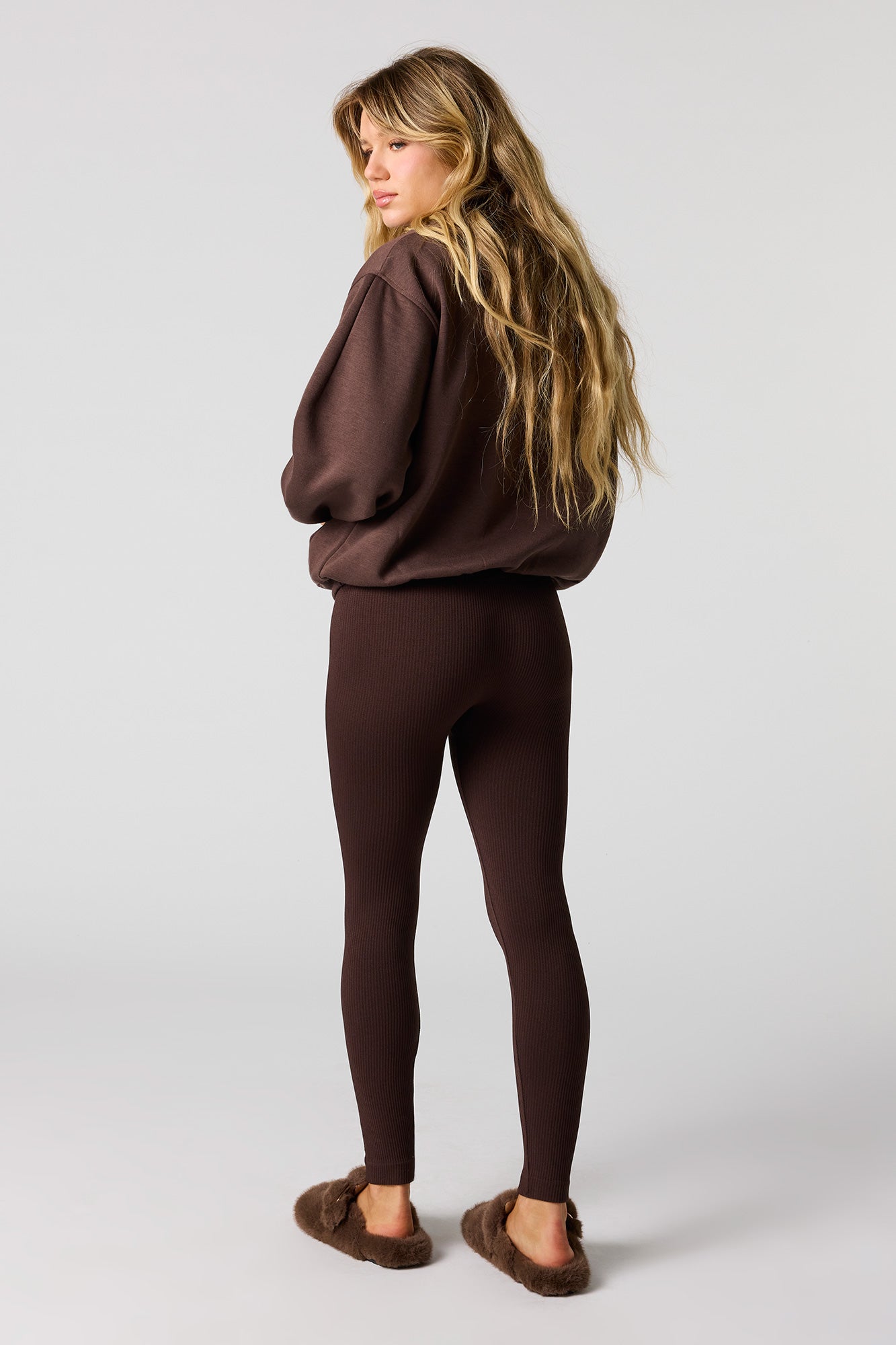 High Rise Seamless Ribbed Legging