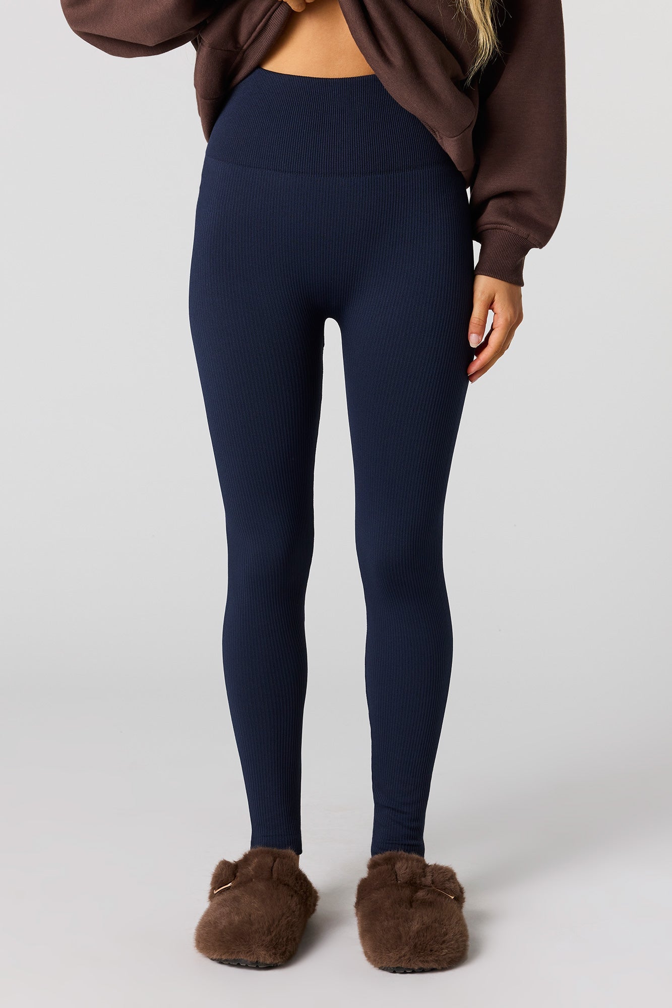 High Rise Seamless Ribbed Legging