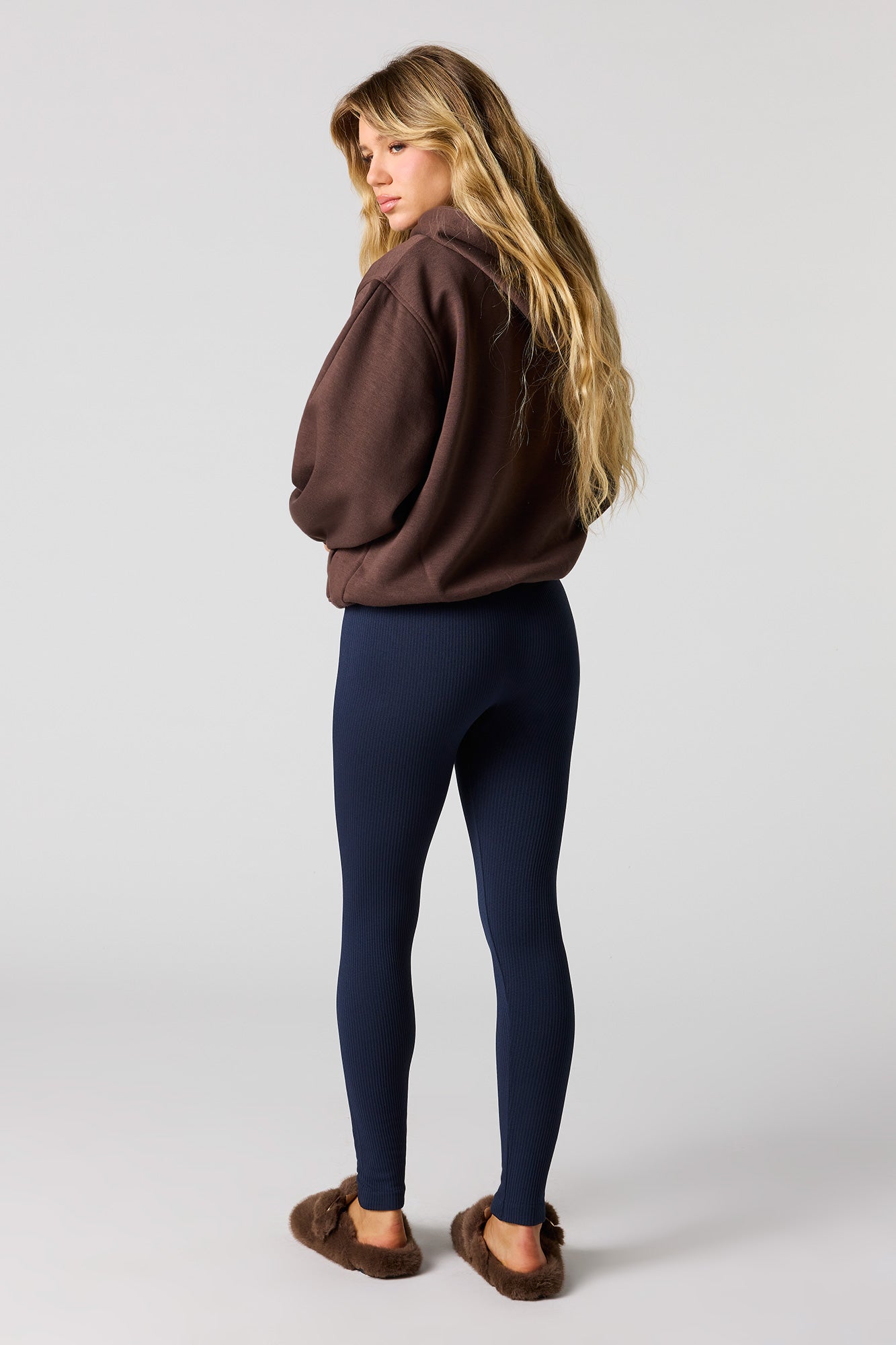 High Rise Seamless Ribbed Legging