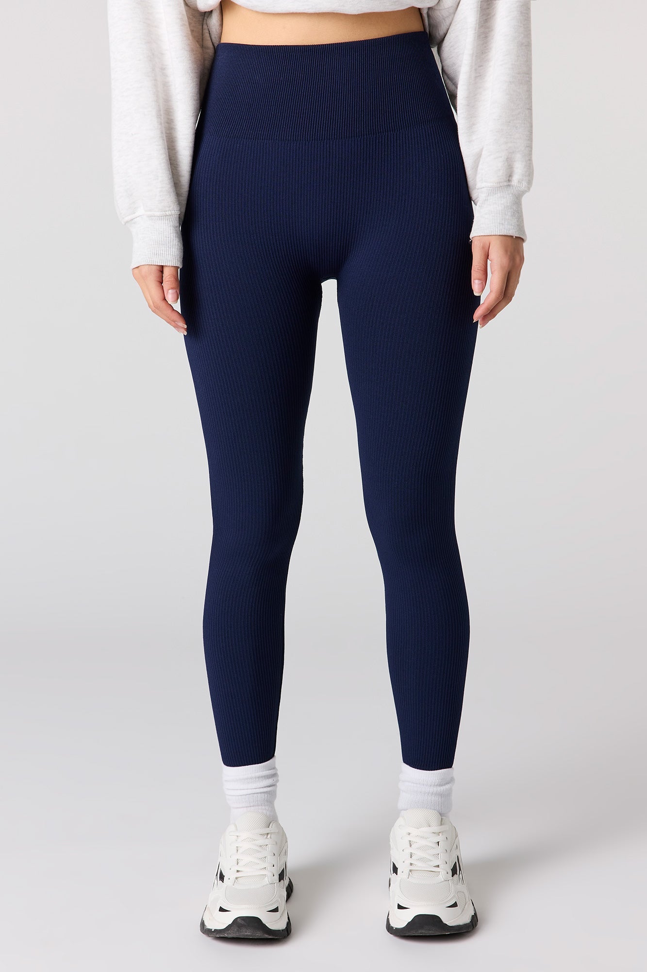 High Rise Seamless Ribbed Legging