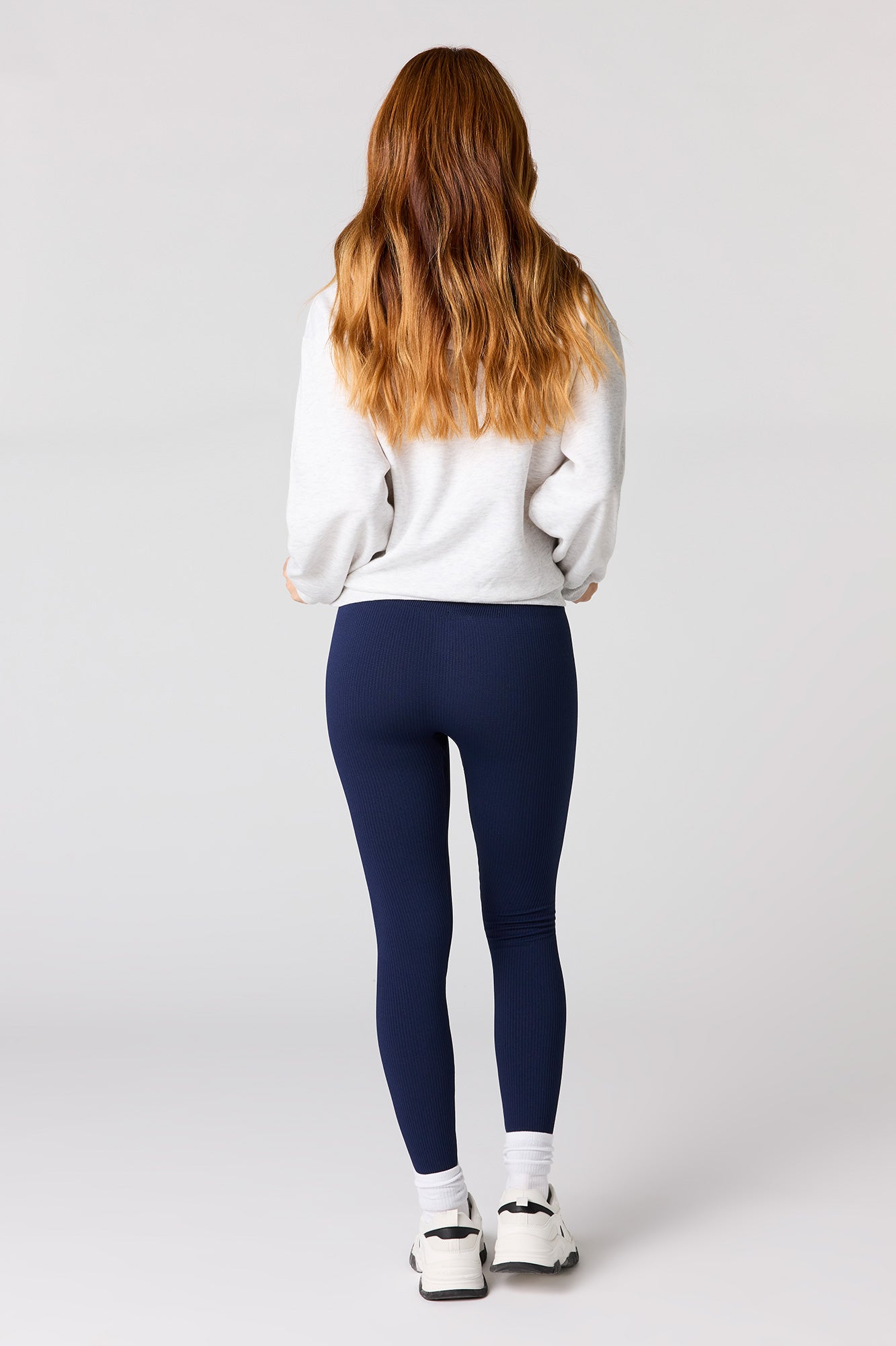 High Rise Seamless Ribbed Legging