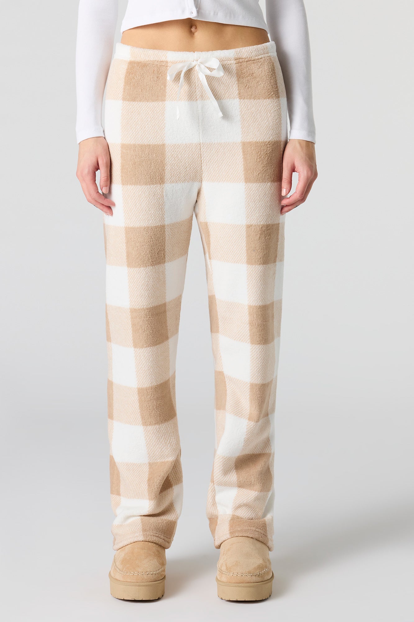 Printed Plush Pajama Pant