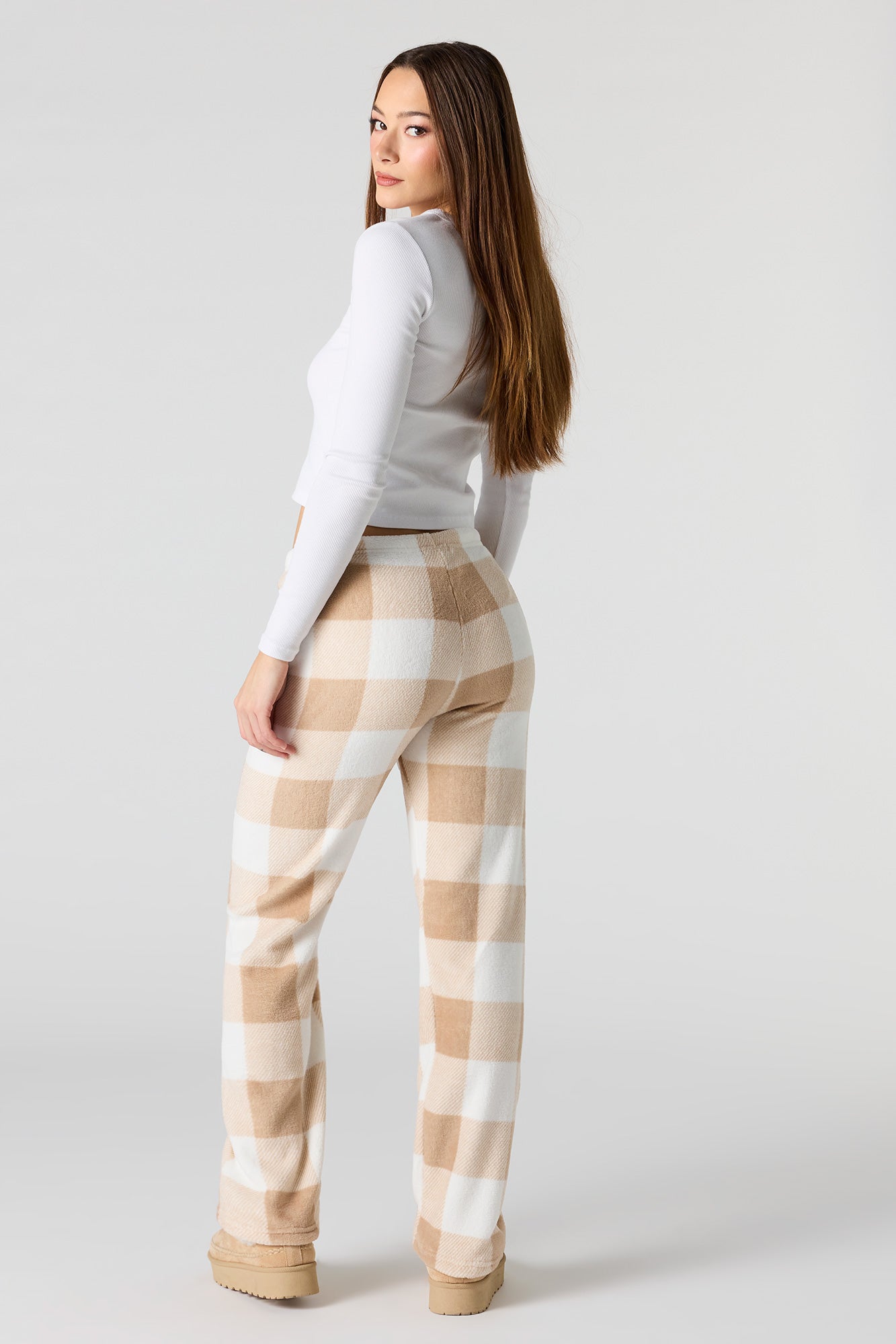 Printed Plush Pajama Pant