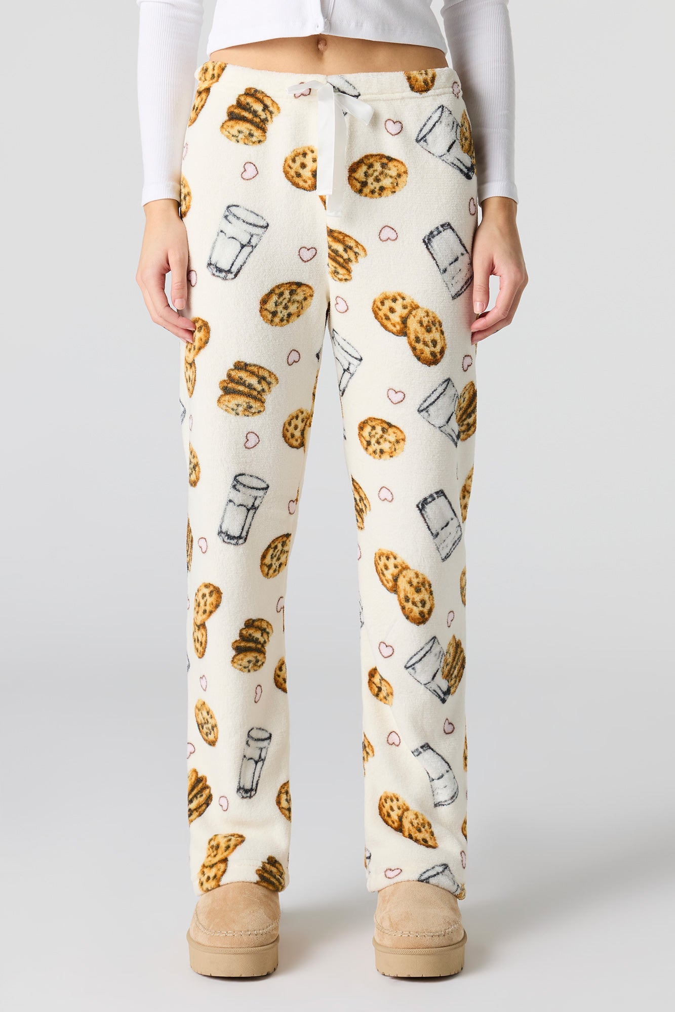 Printed Plush Pajama Pant