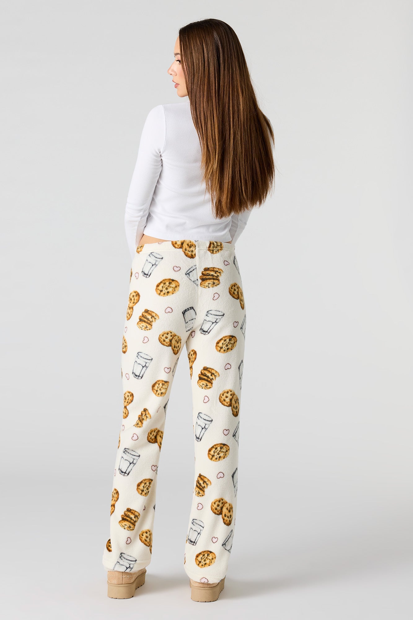 Printed Plush Pajama Pant