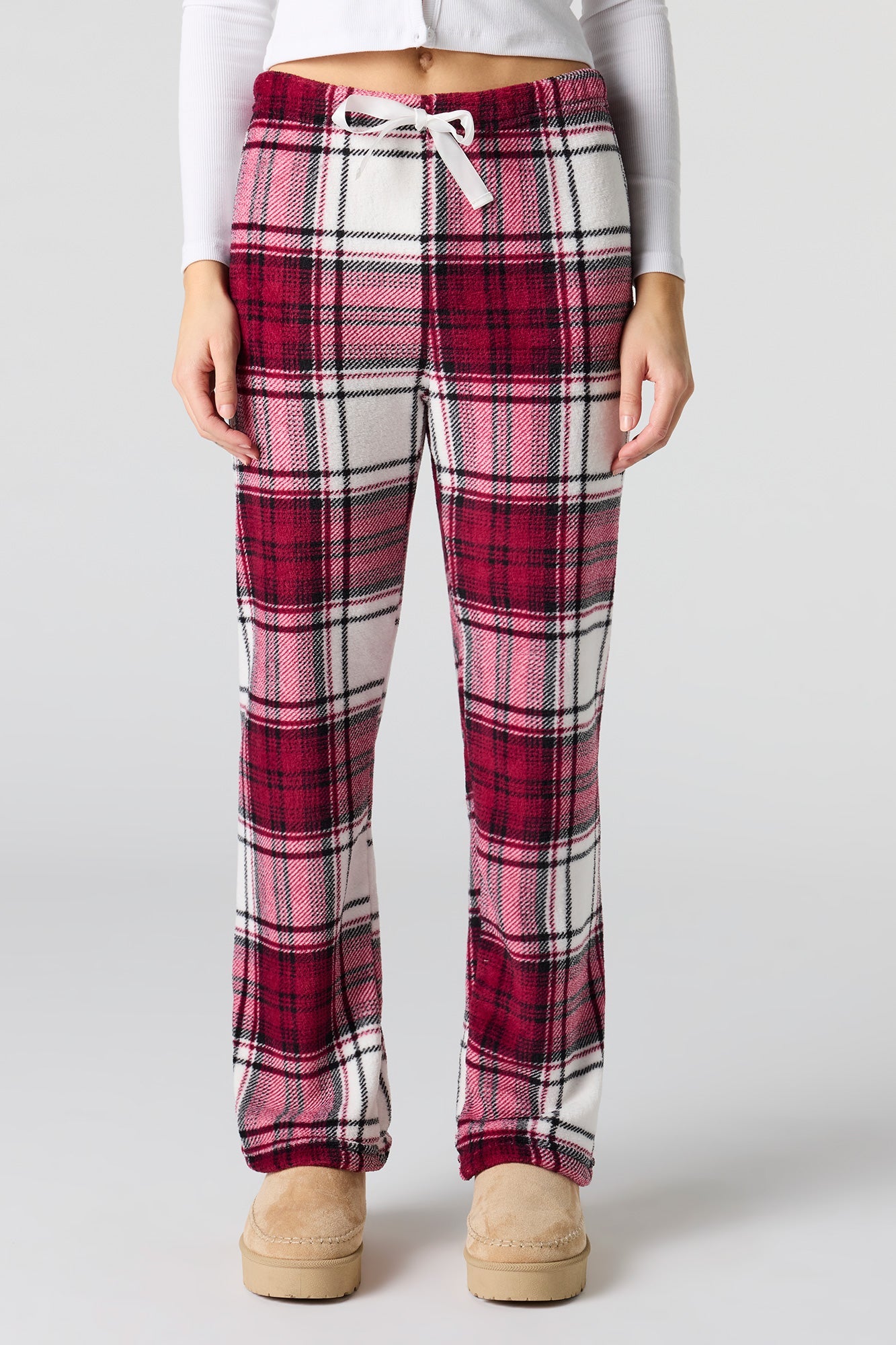 Printed Plush Pajama Pant