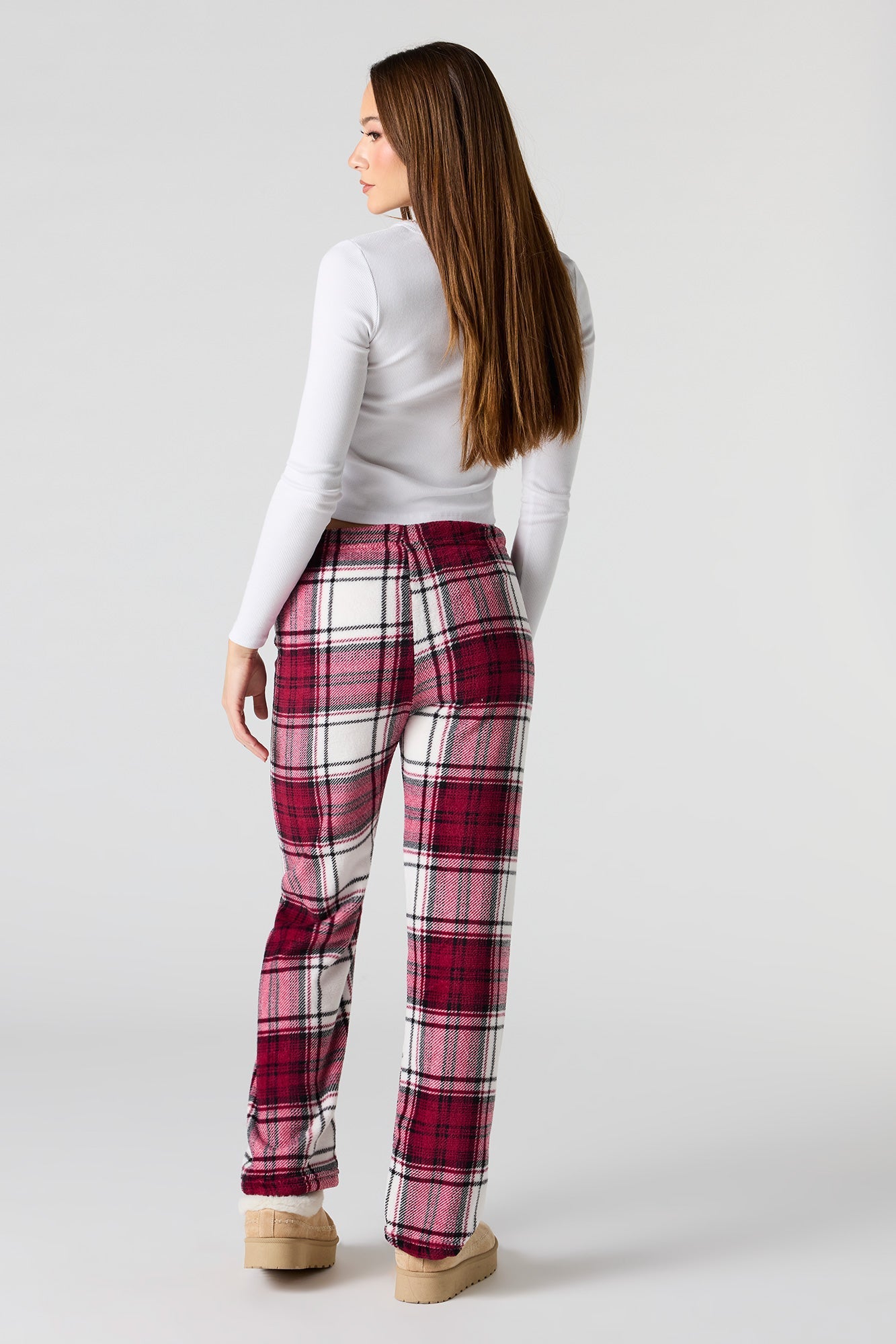 Printed Plush Pajama Pant