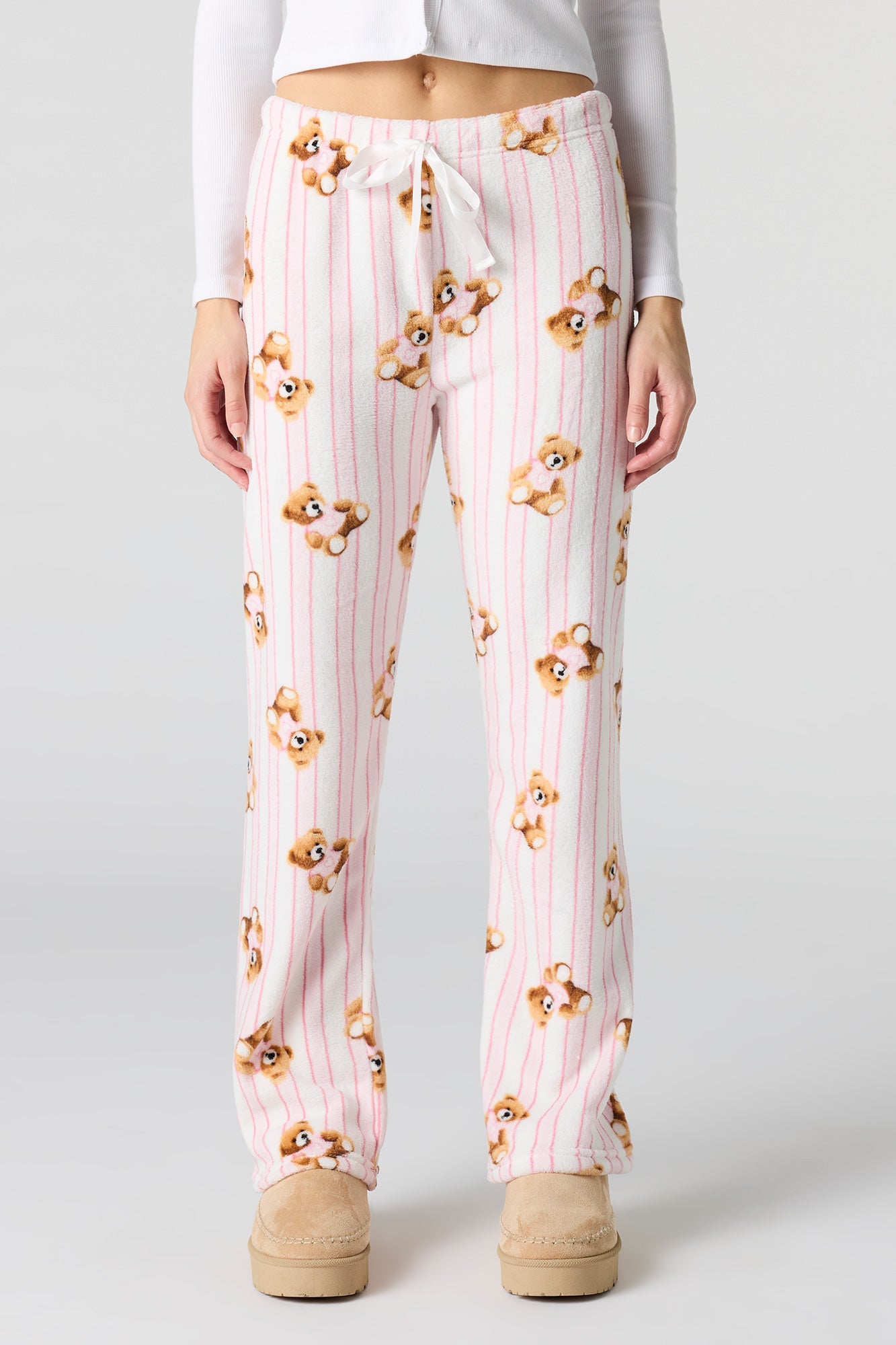 Printed Plush Pajama Pant