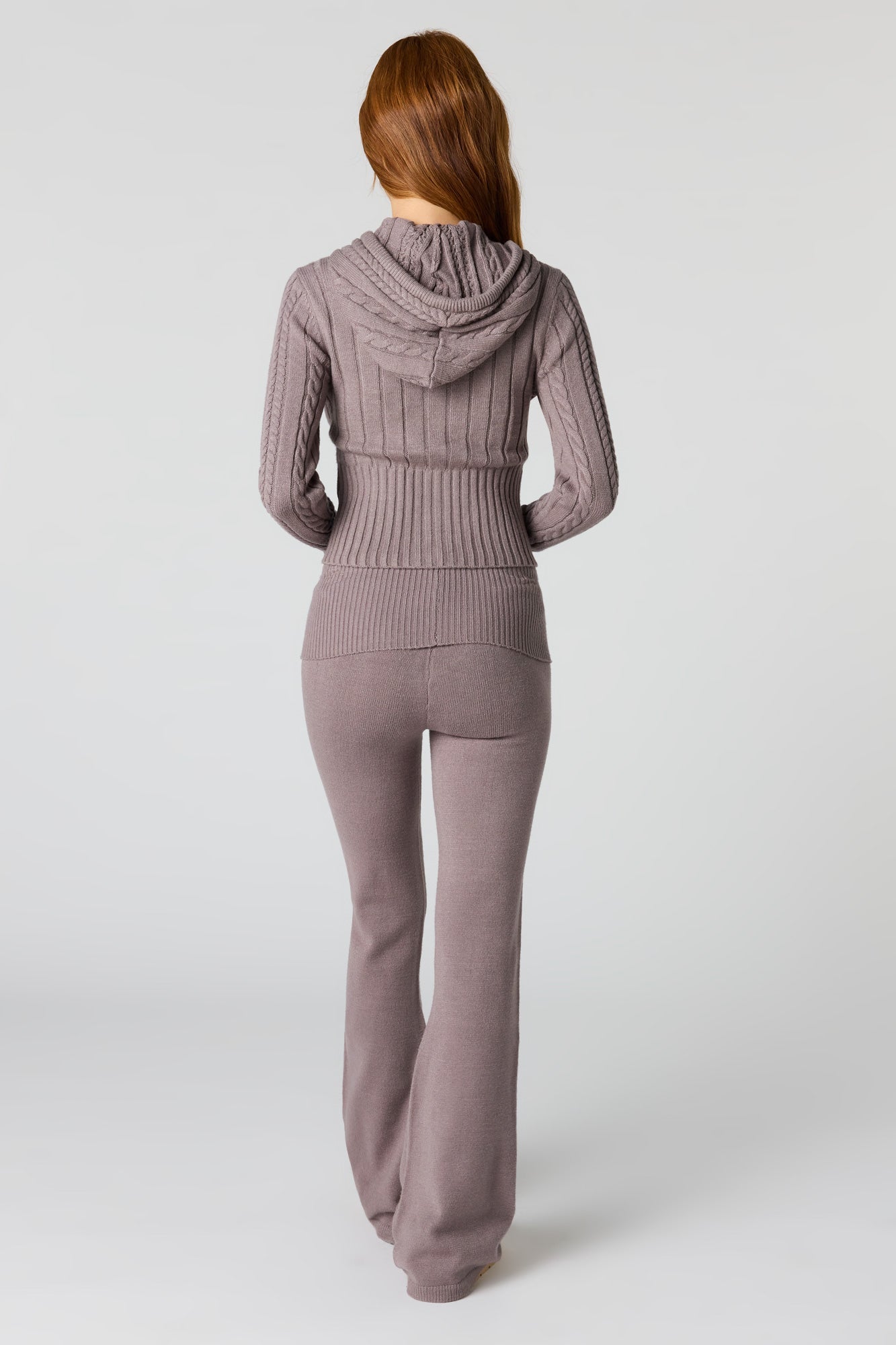 Knit Foldover Flare Pant
