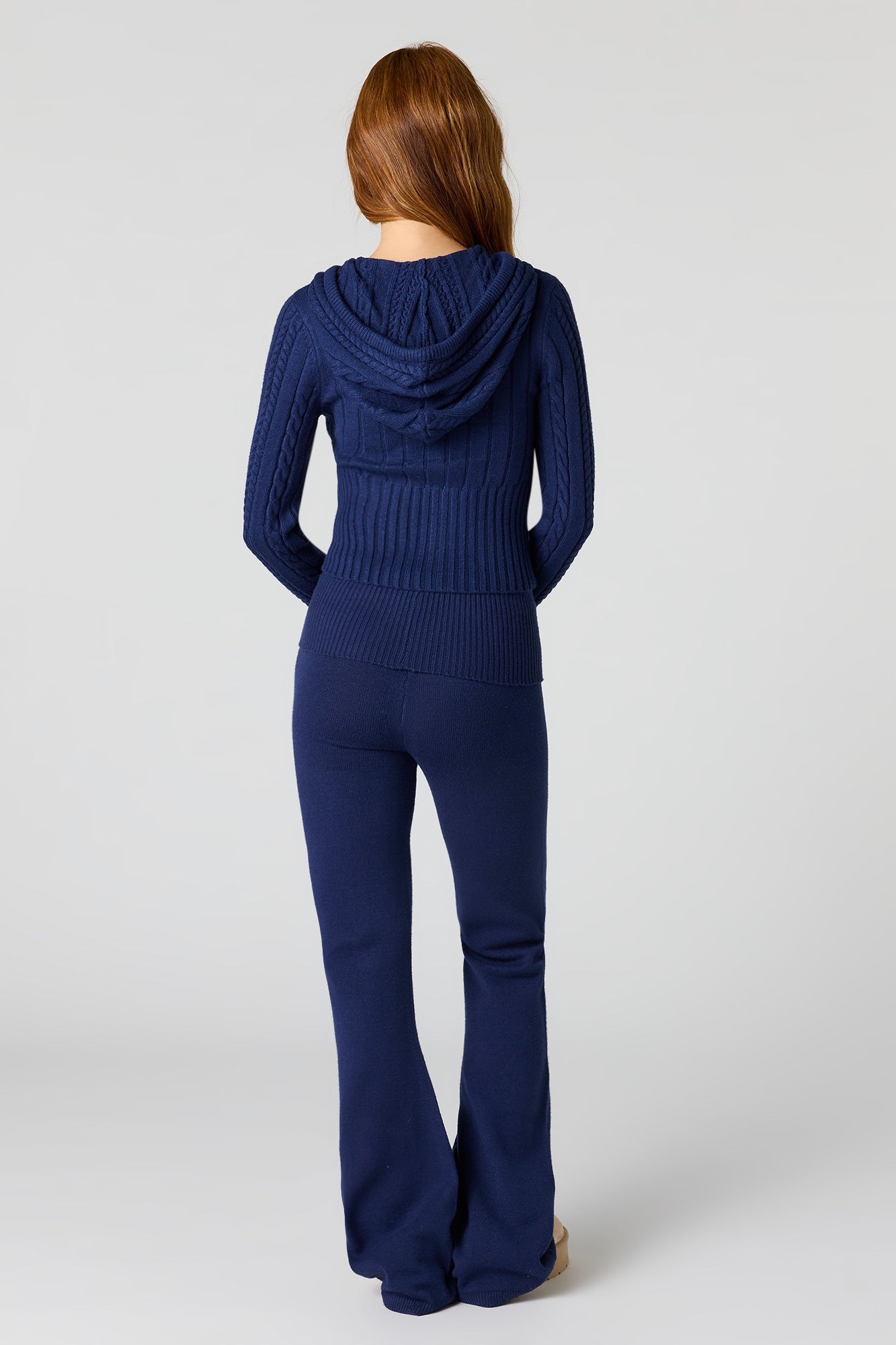 Knit Foldover Flare Pant
