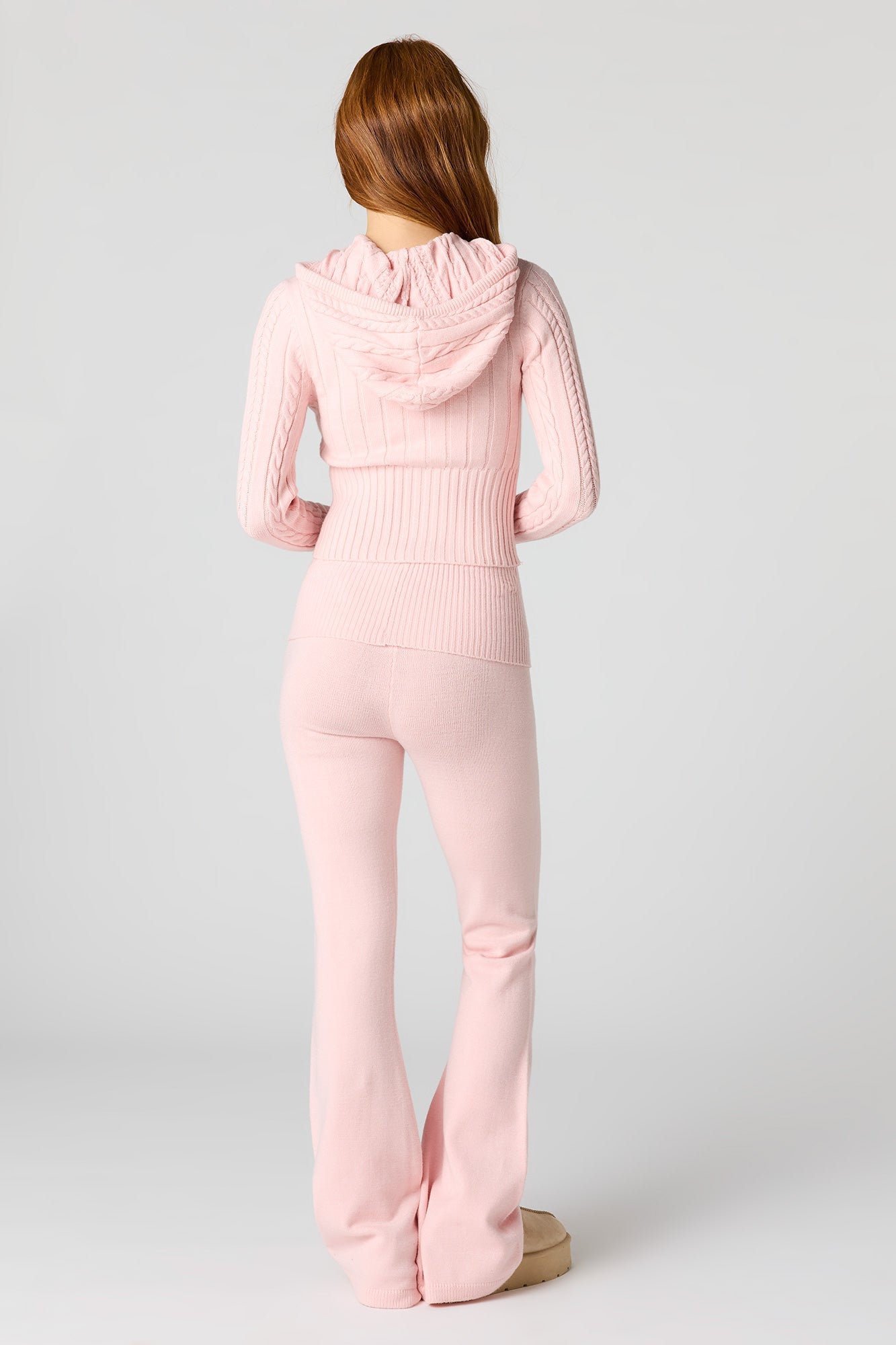 Knit Foldover Flare Pant