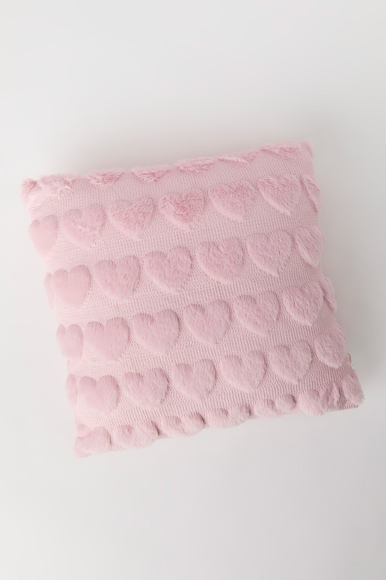 Textured Plush Heart Throw Pillow