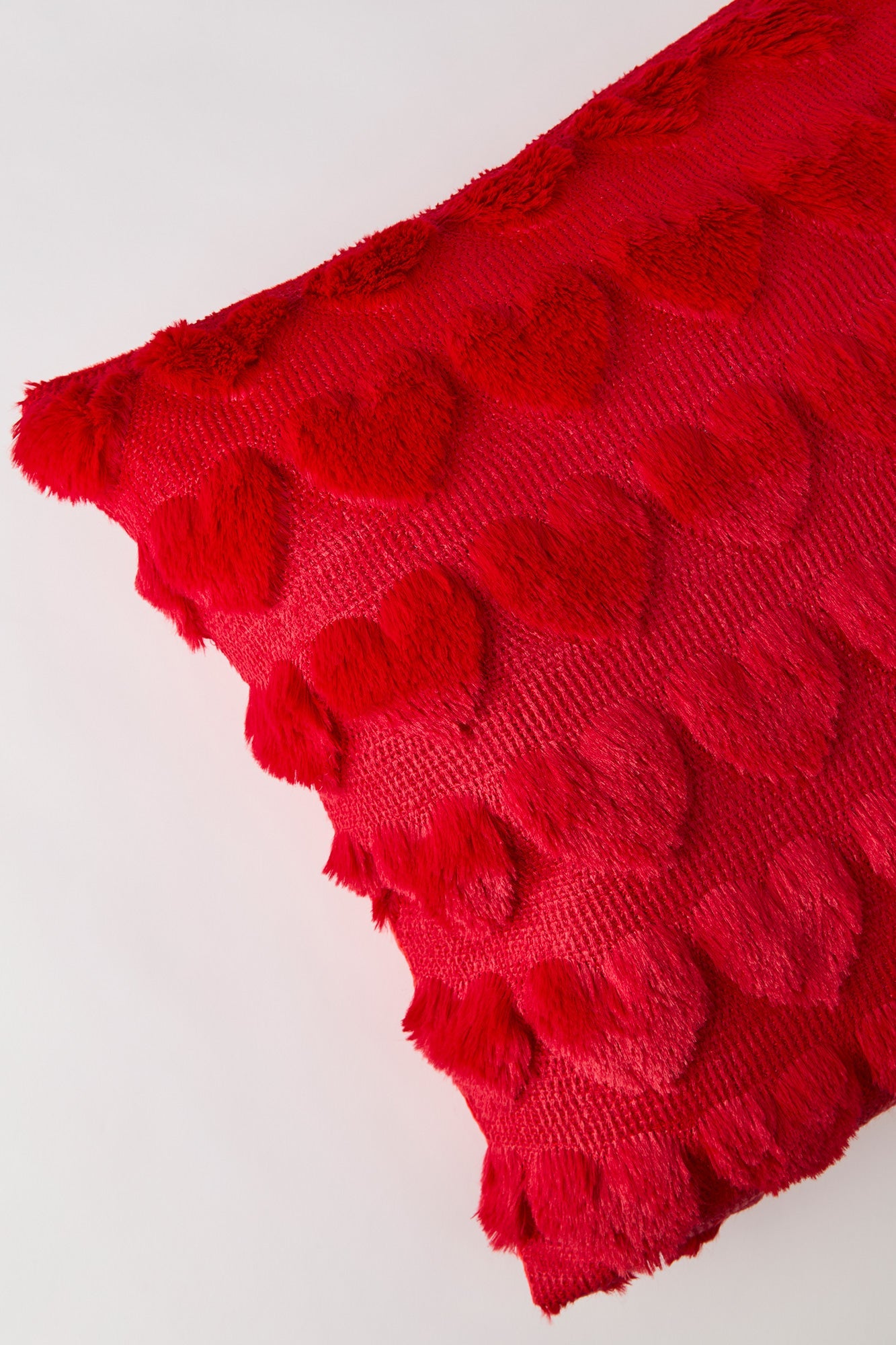 Textured Plush Heart Throw Pillow