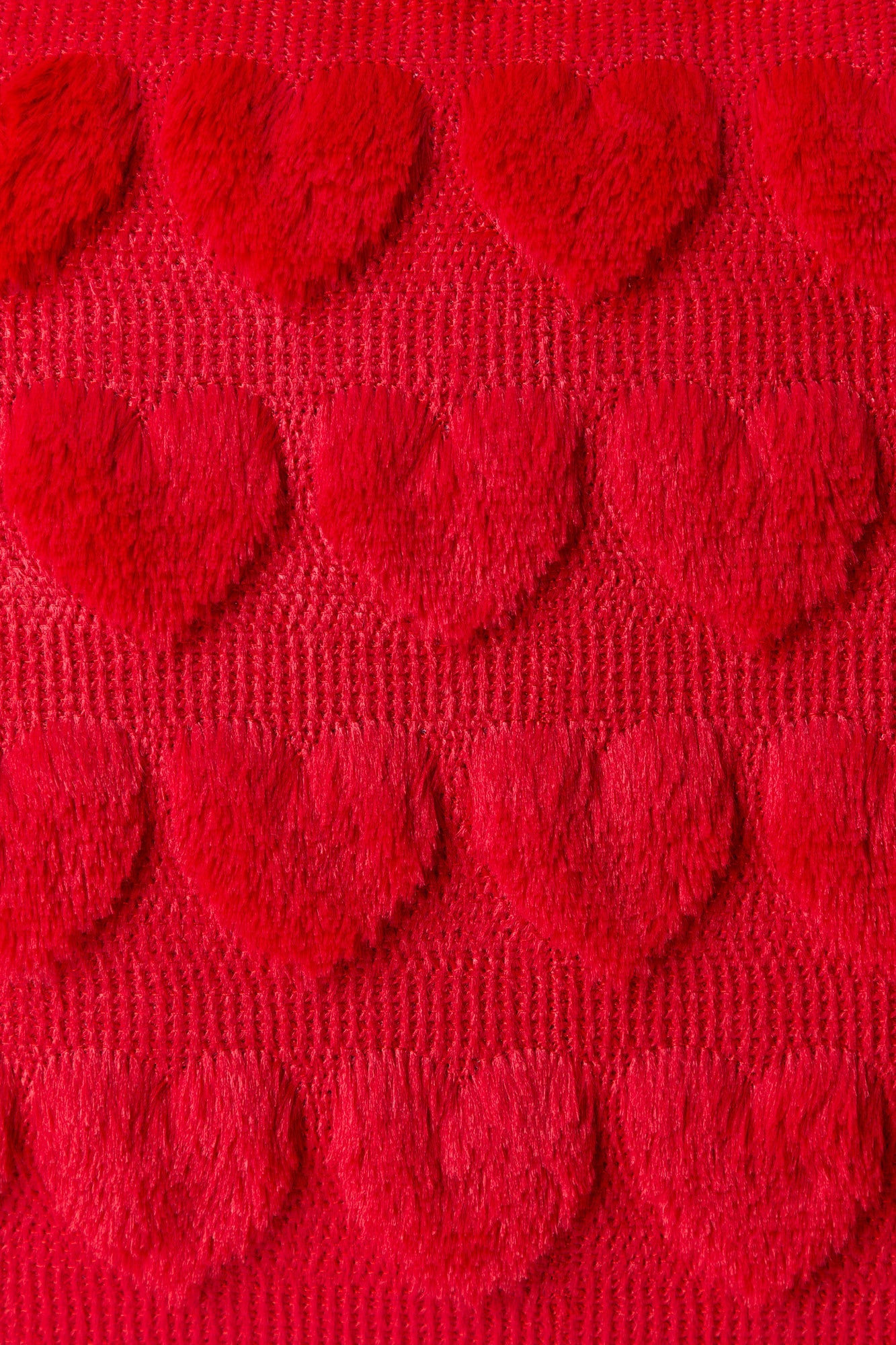 Textured Plush Heart Throw Pillow