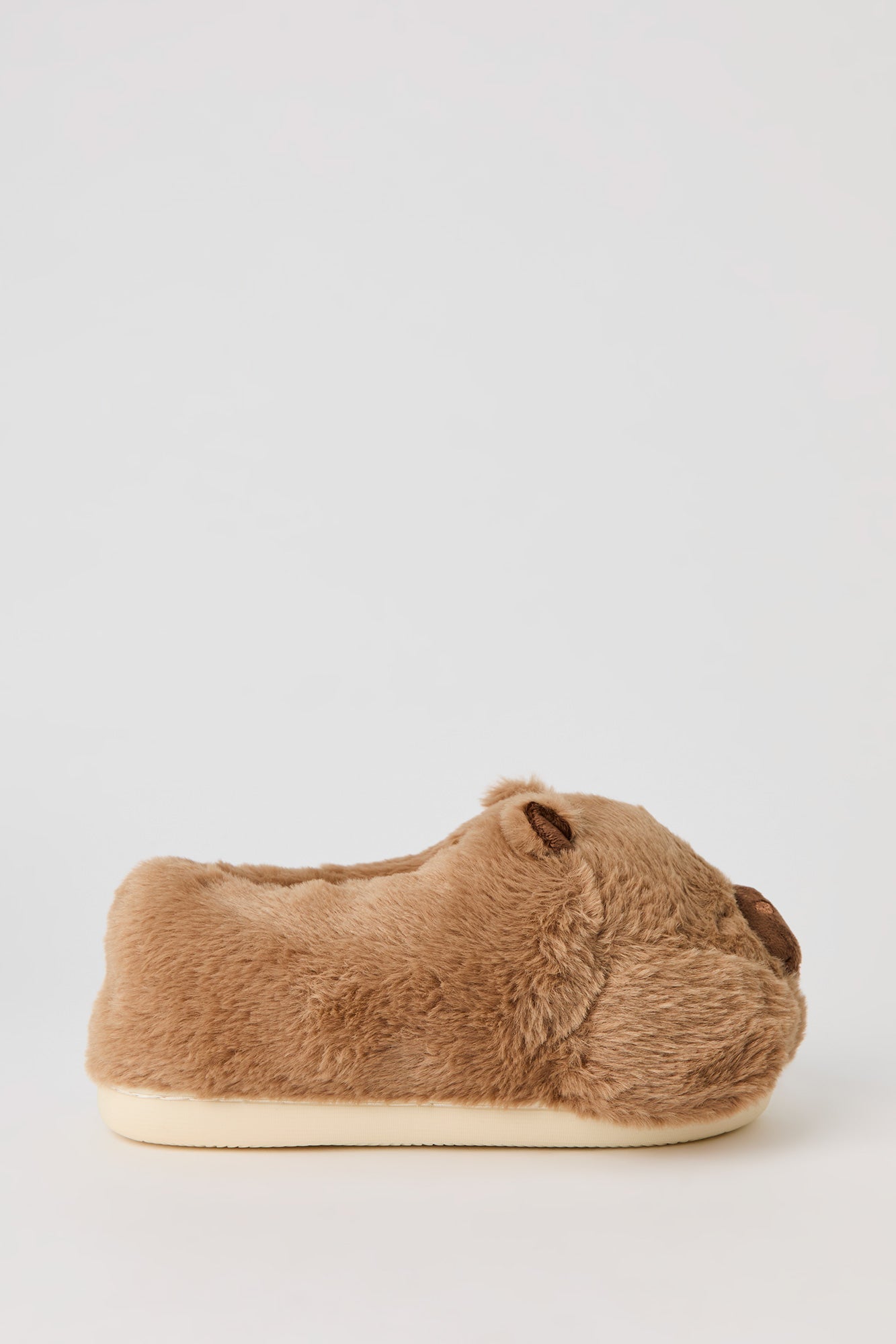 3D Bear Faux Fur Slippers