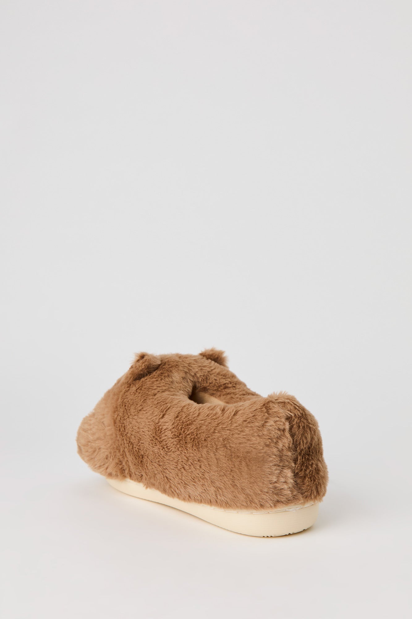 3D Bear Faux Fur Slippers