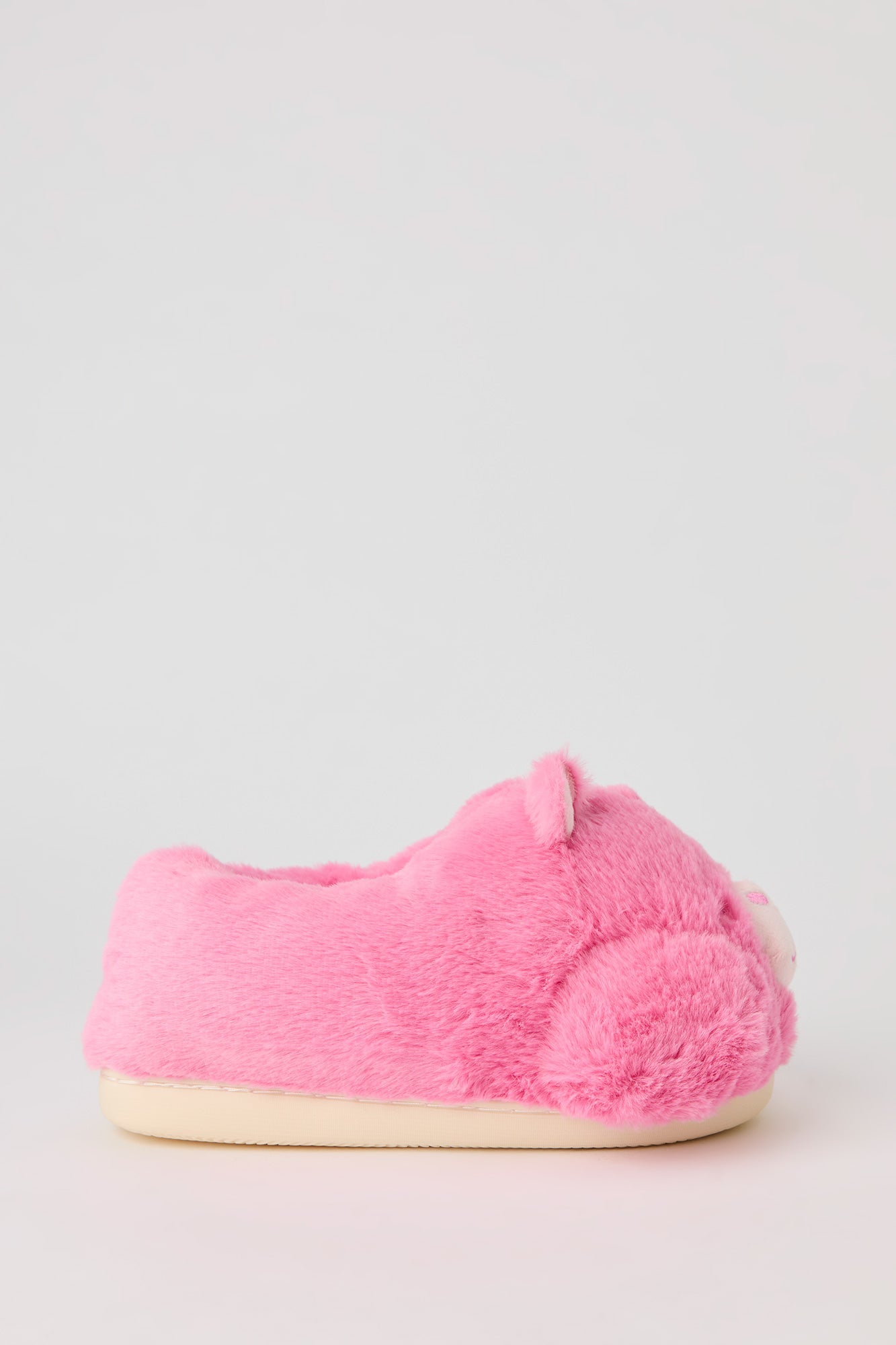 3D Bear Faux Fur Slippers