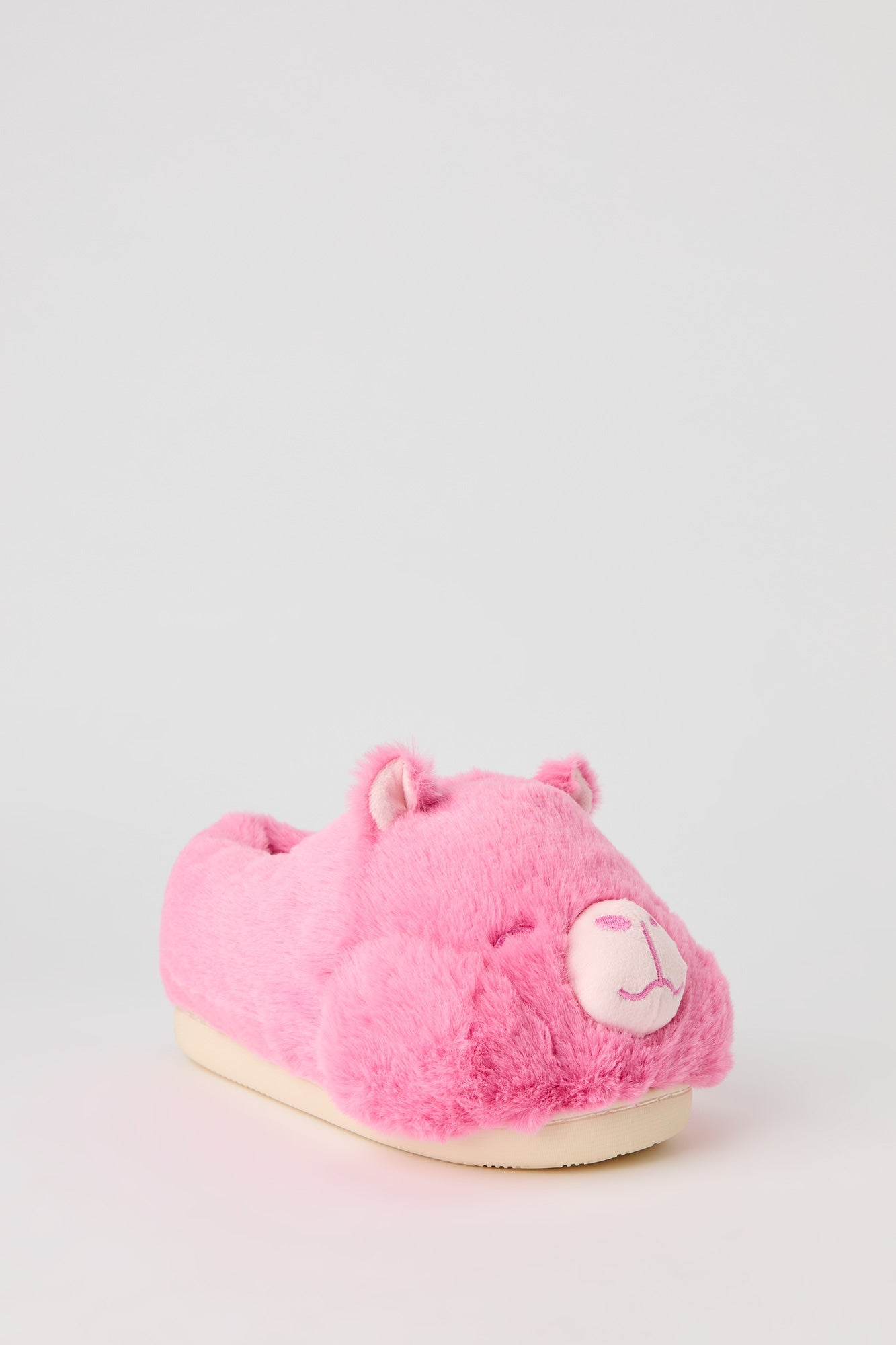 3D Bear Faux Fur Slippers