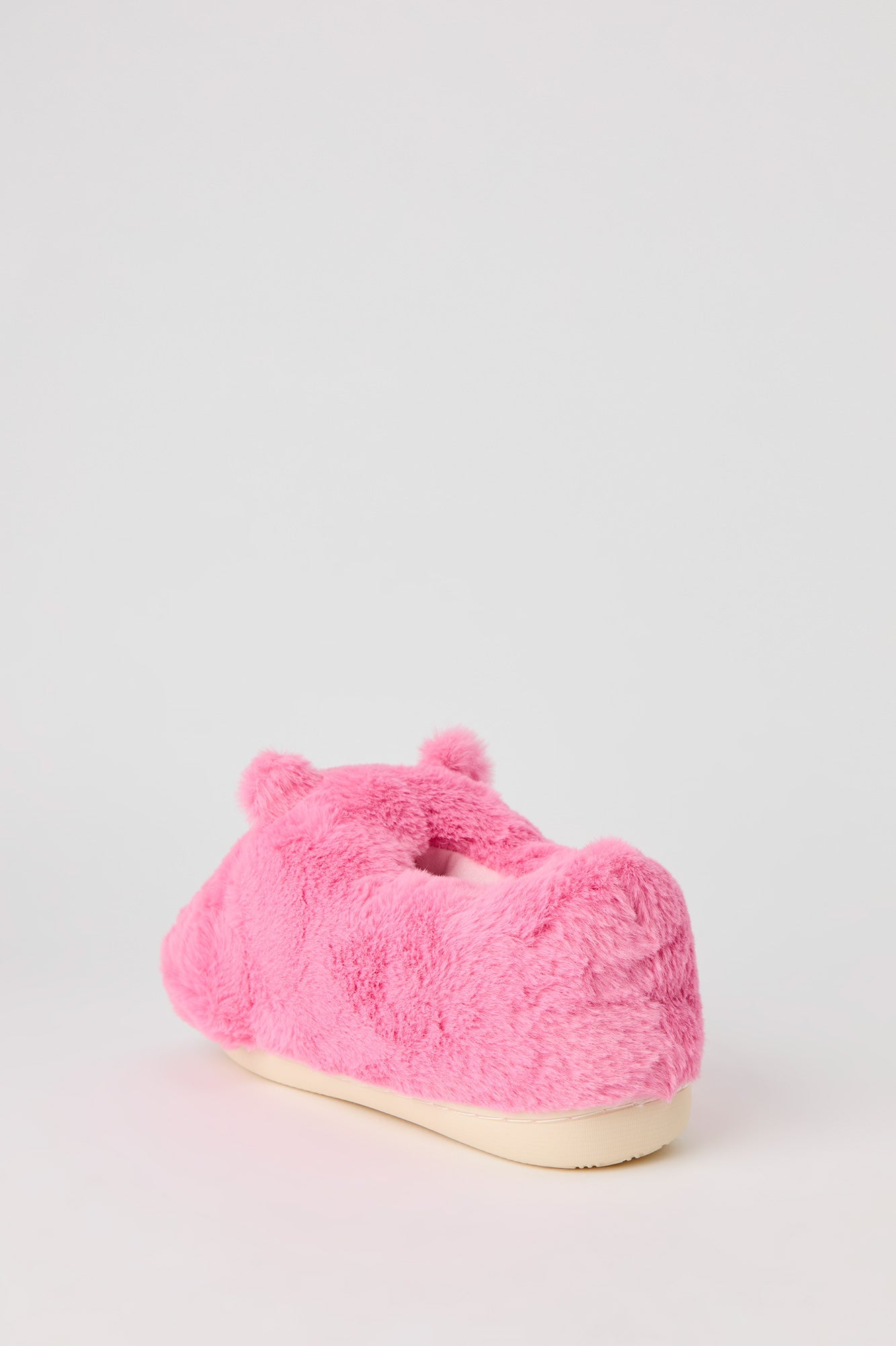 3D Bear Faux Fur Slippers