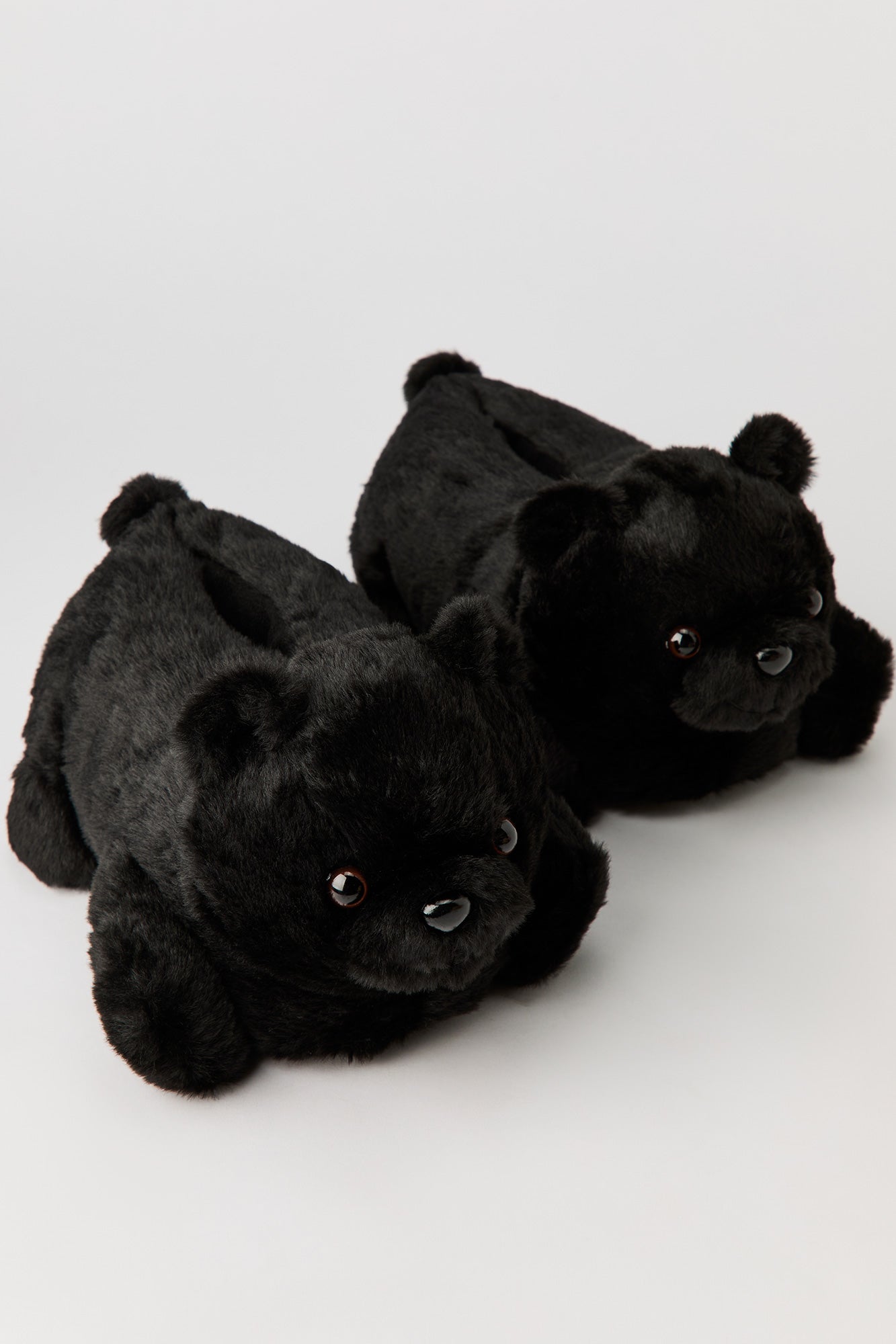 3D Teddy Bear Faux Fur Slippers