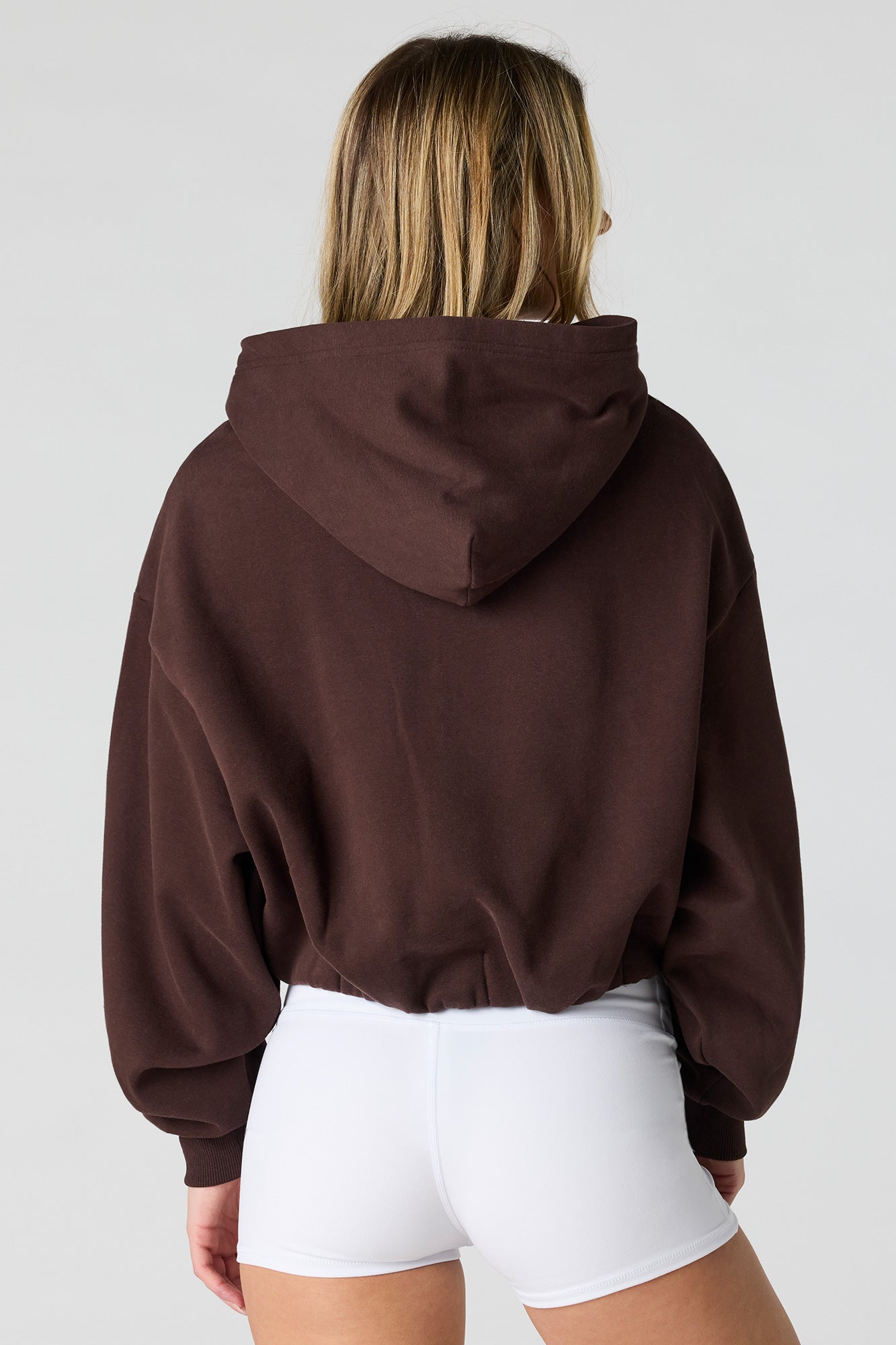 Luxe Fleece Bubble Hem Hoodie