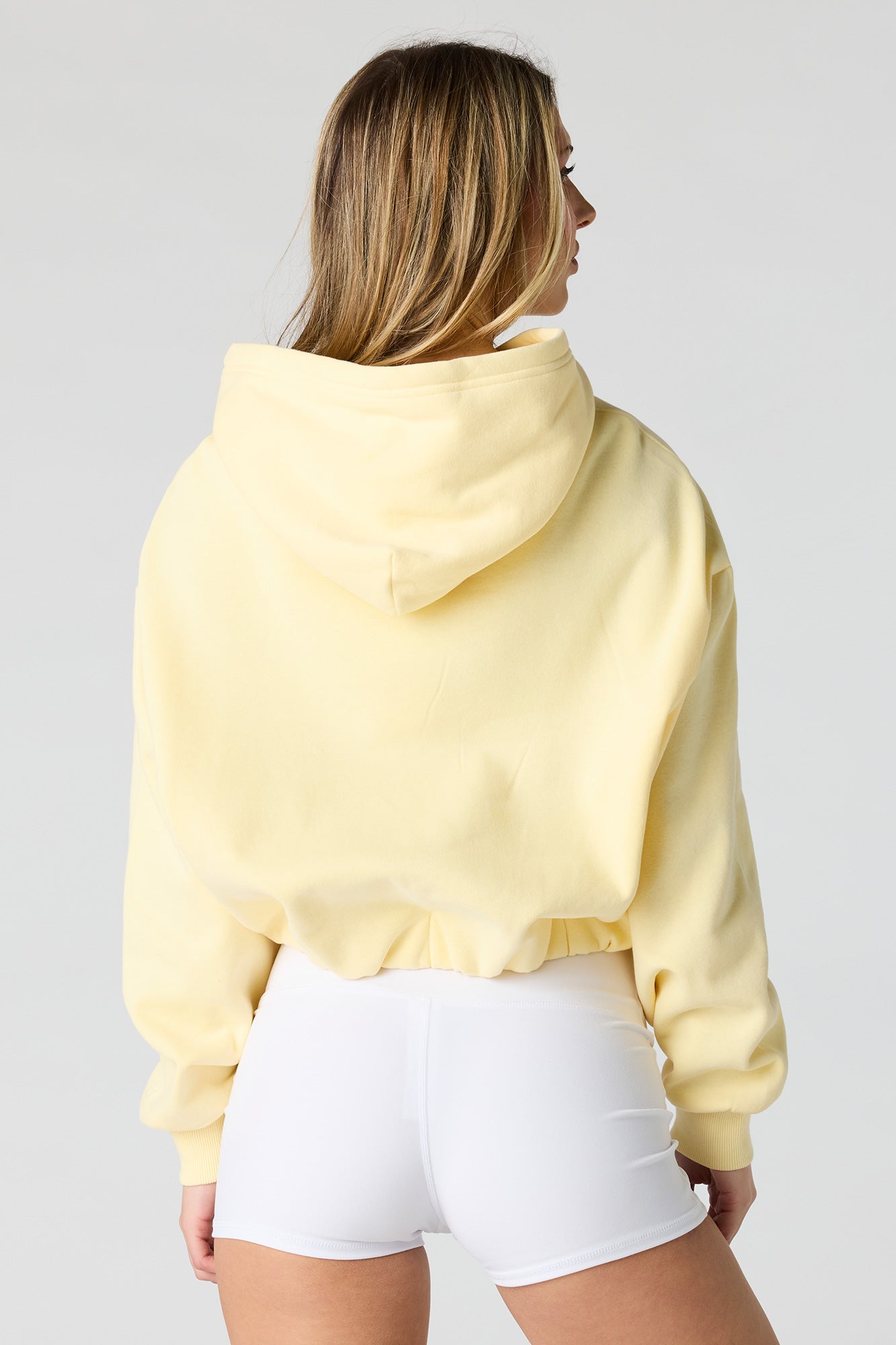 Luxe Fleece Bubble Hem Hoodie