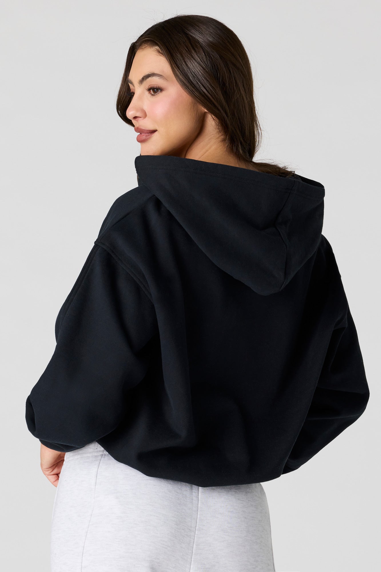 Luxe Fleece Boyfriend Zip Hoodie