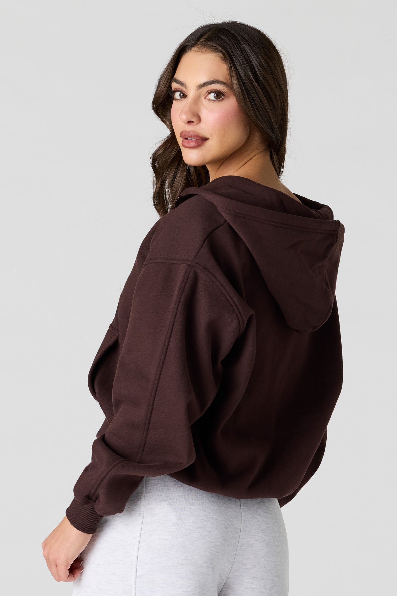 Luxe Fleece Boyfriend Zip Hoodie