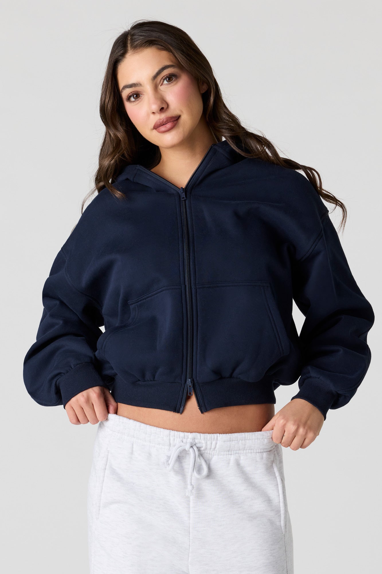 Luxe Fleece Boyfriend Zip Hoodie