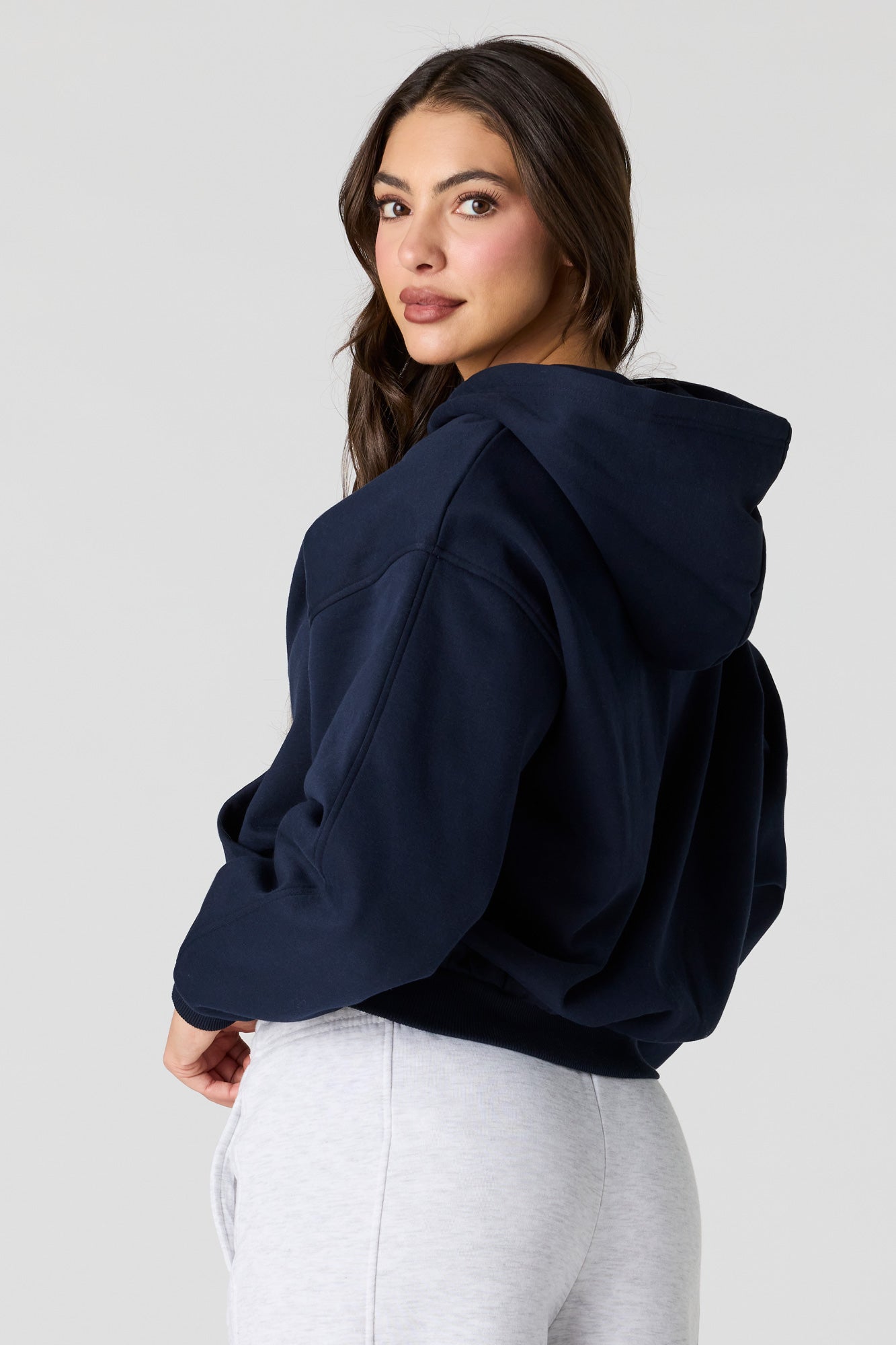 Luxe Fleece Boyfriend Zip Hoodie