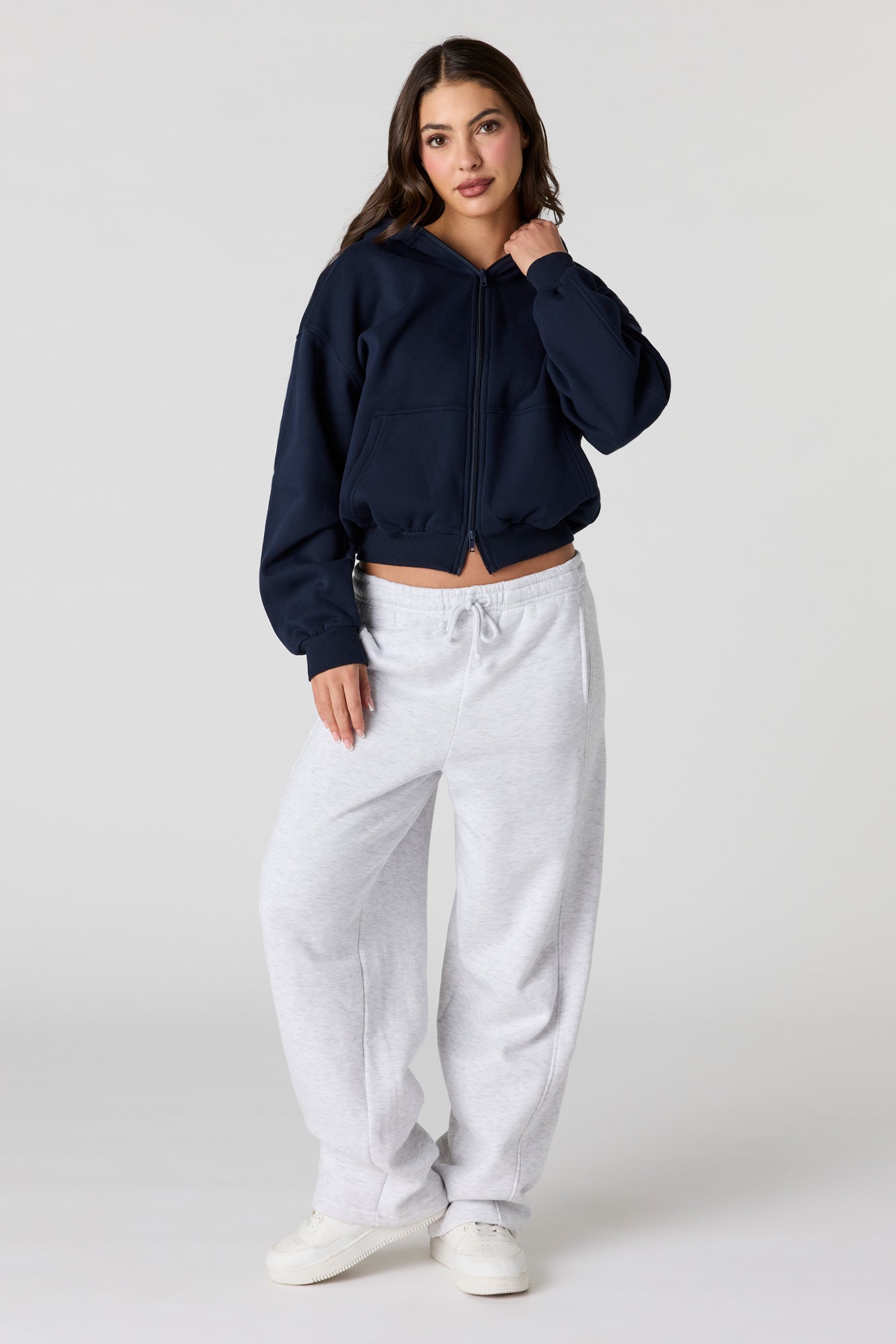 Luxe Fleece Boyfriend Zip Hoodie