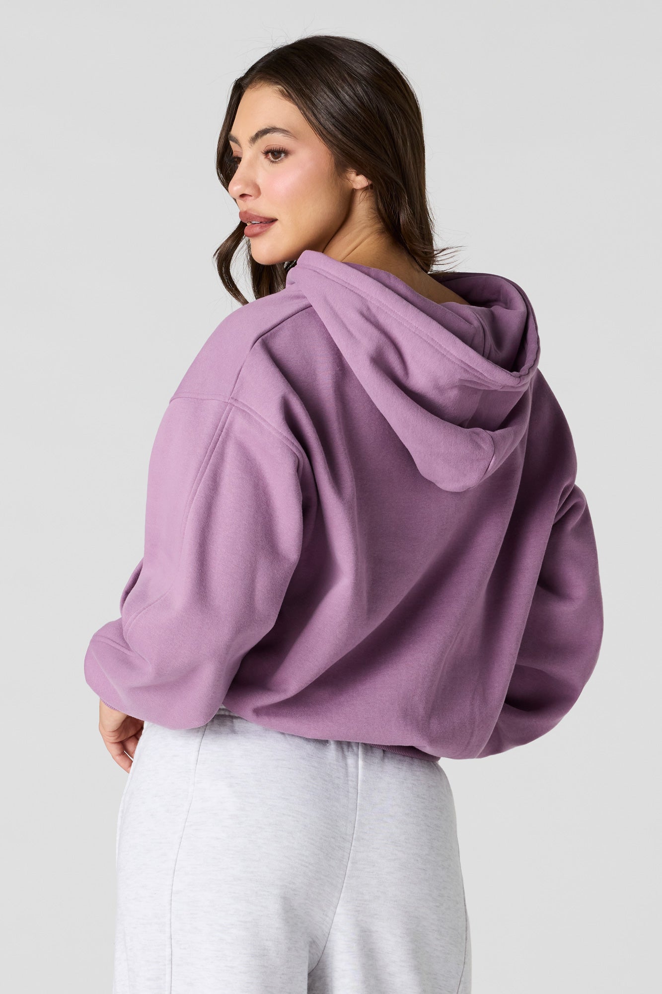 Luxe Fleece Boyfriend Zip Hoodie