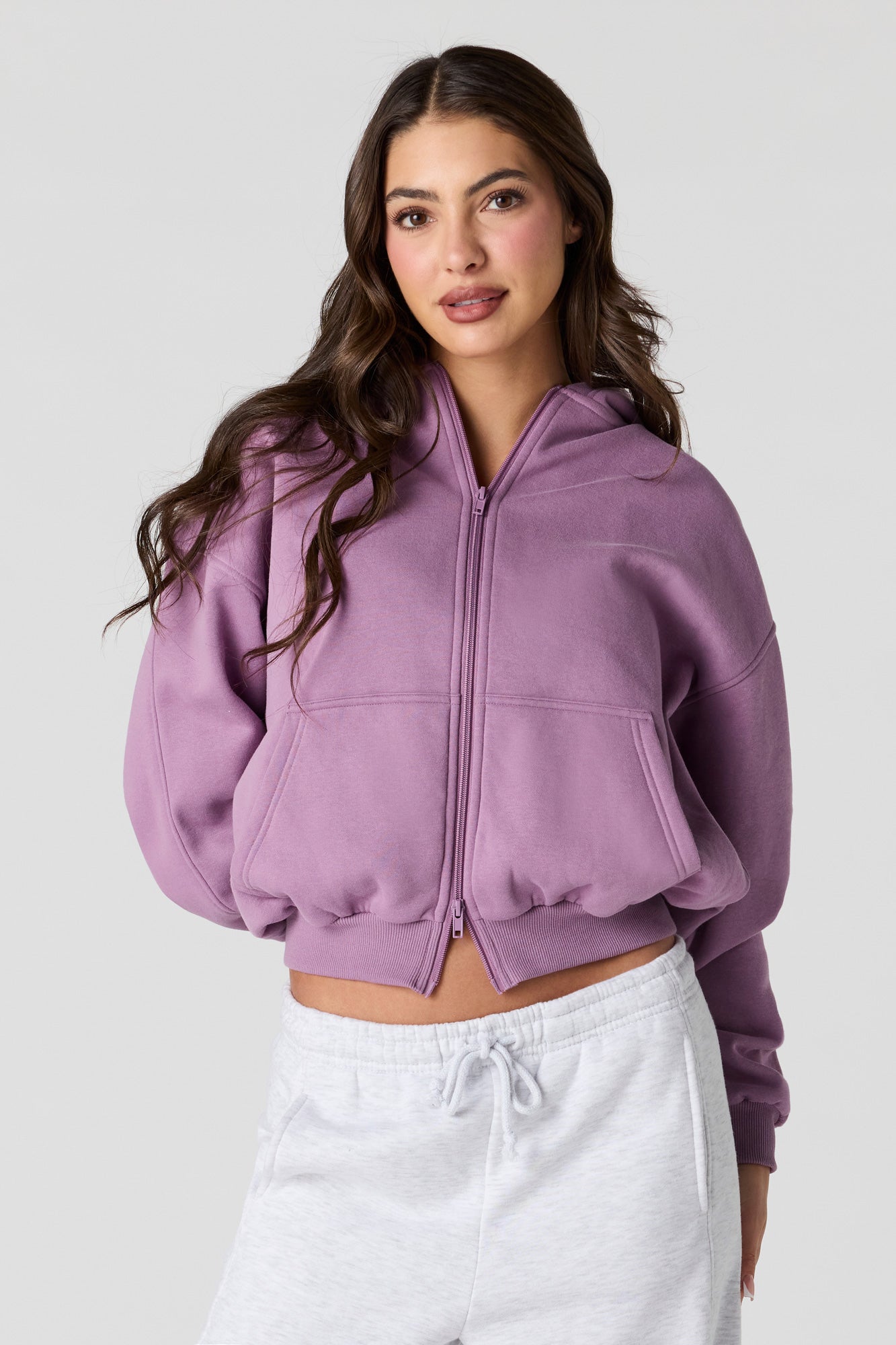 Luxe Fleece Boyfriend Zip Hoodie