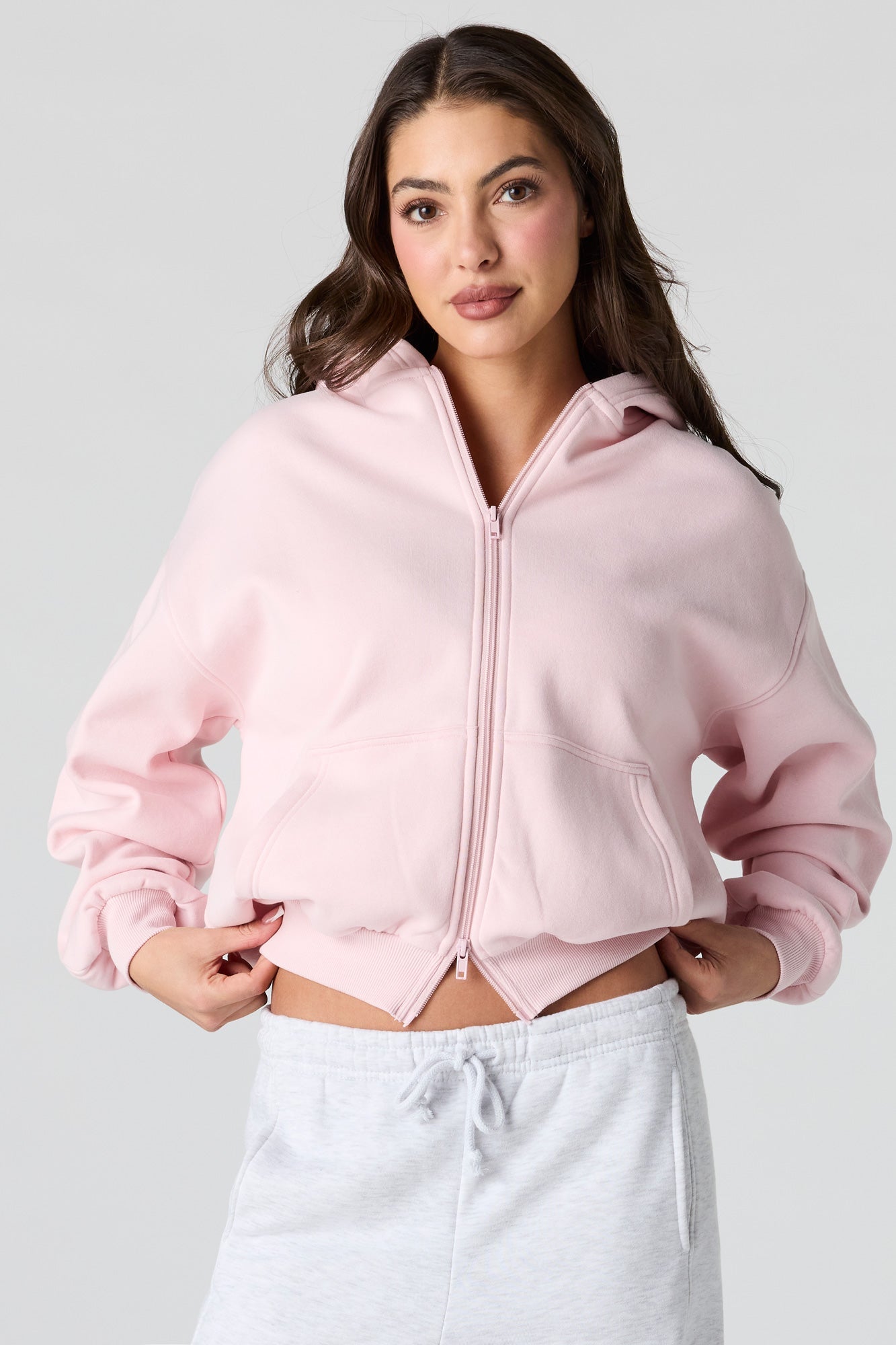 Luxe Fleece Boyfriend Zip Hoodie