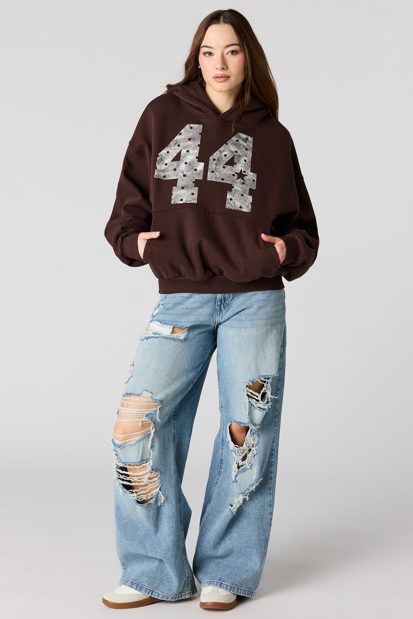 Luxe Fleece Graphic Boxy Hoodie