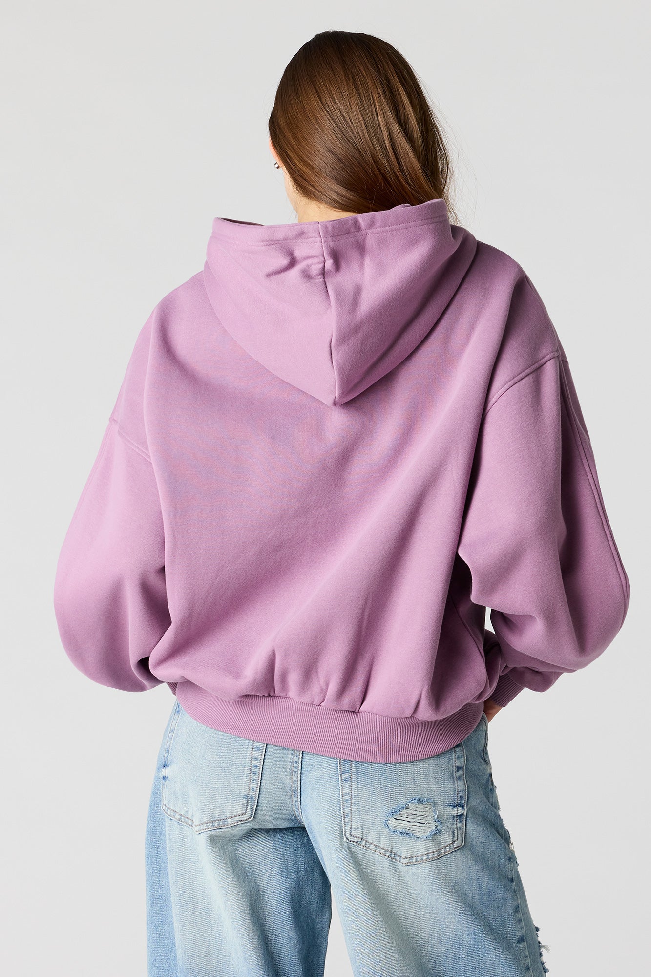 Luxe Fleece Graphic Boxy Hoodie