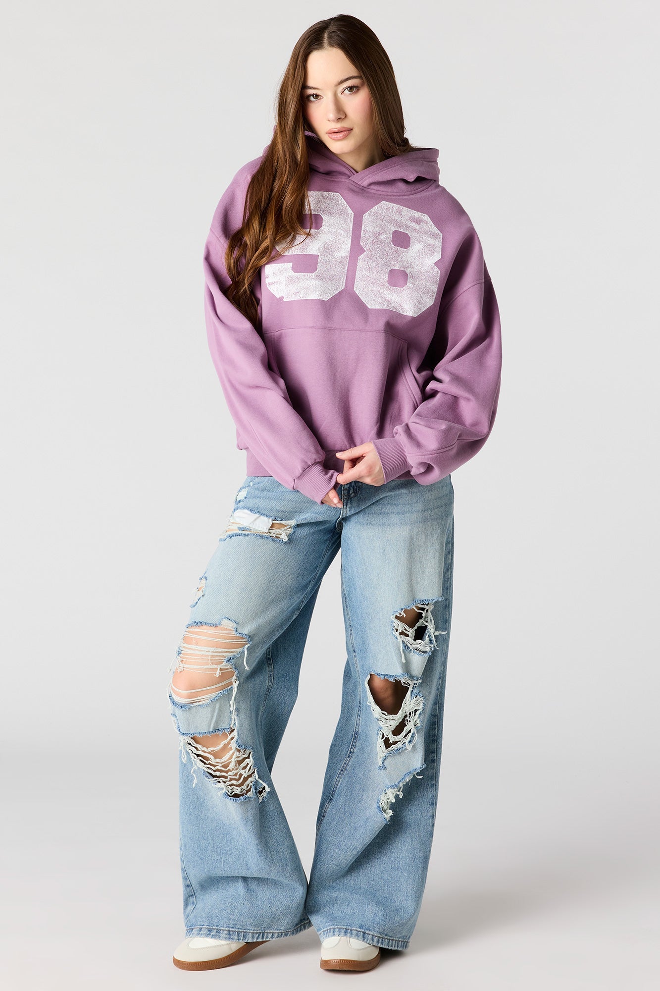 Luxe Fleece Graphic Boxy Hoodie