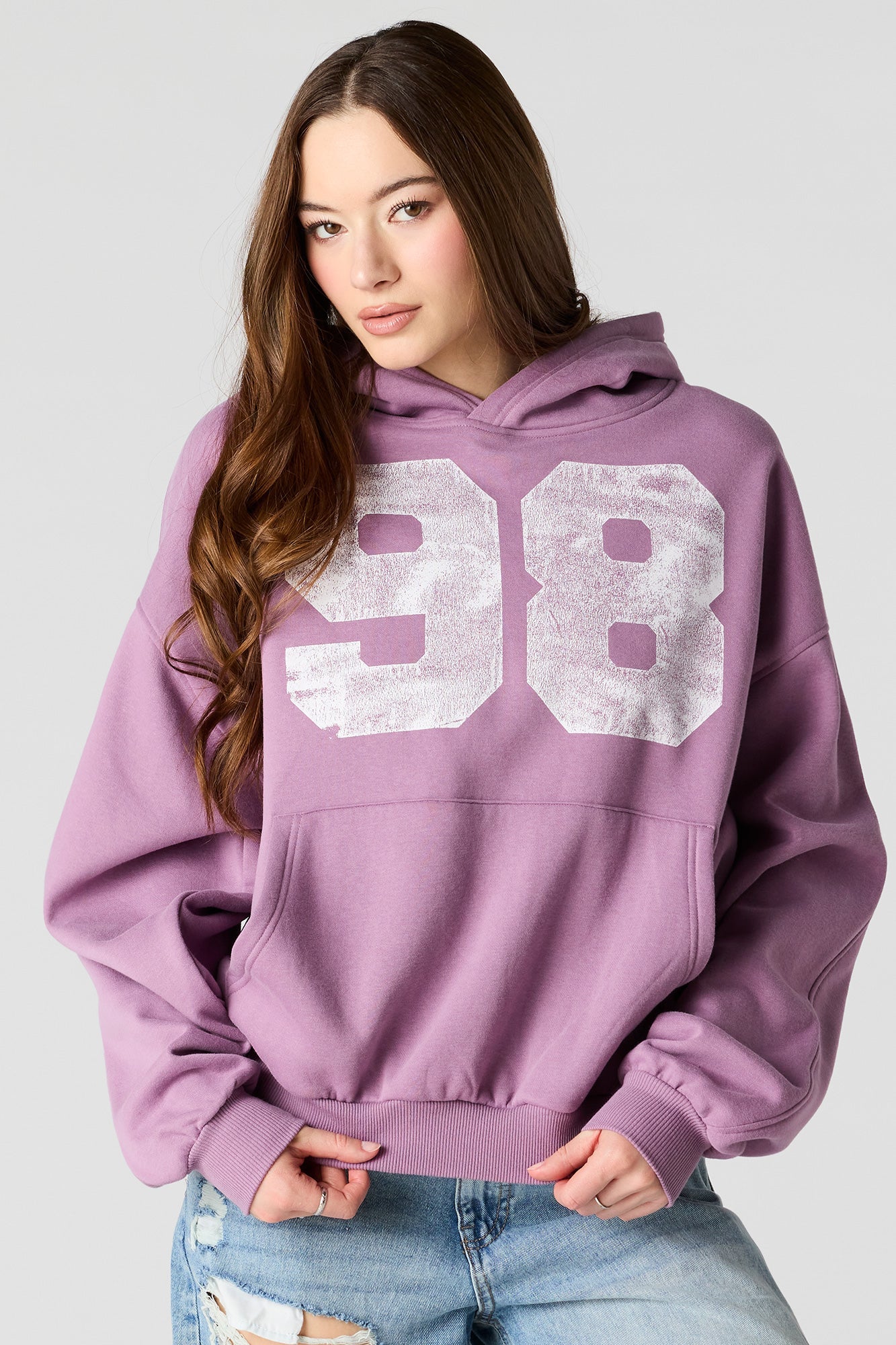Luxe Fleece Graphic Boxy Hoodie