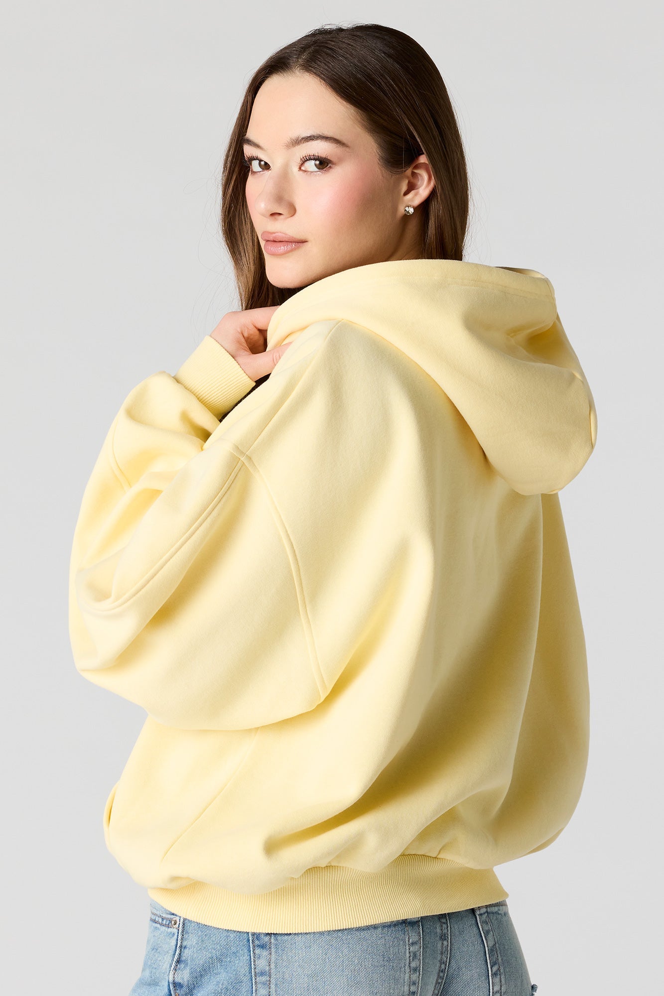 Luxe Fleece Graphic Boxy Hoodie