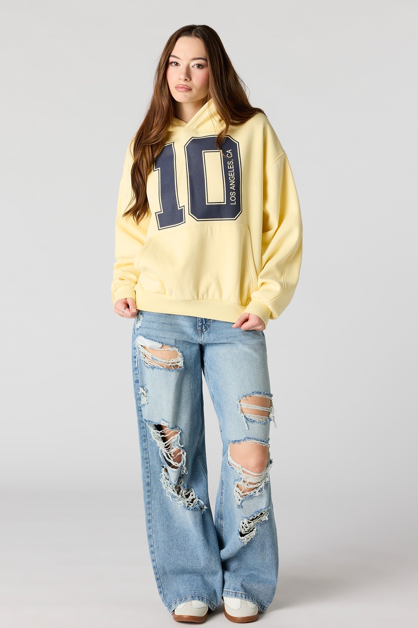 Luxe Fleece Graphic Boxy Hoodie