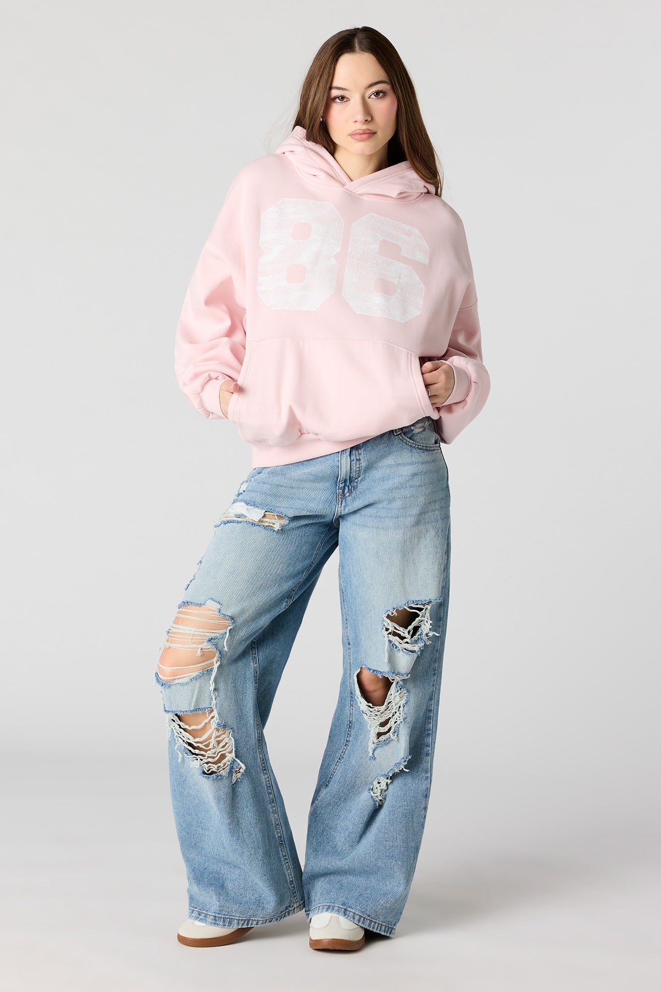 Luxe Fleece Graphic Boxy Hoodie