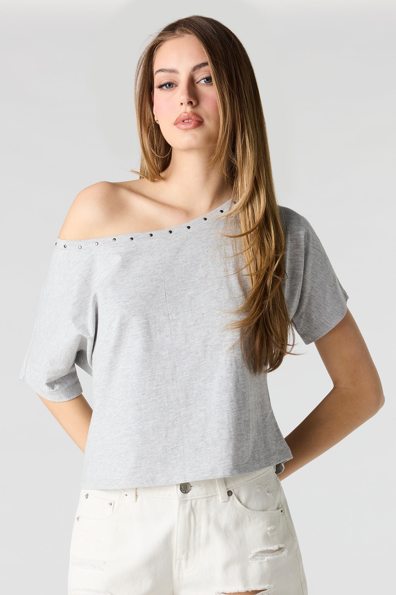 Off Shoulder Studded Top