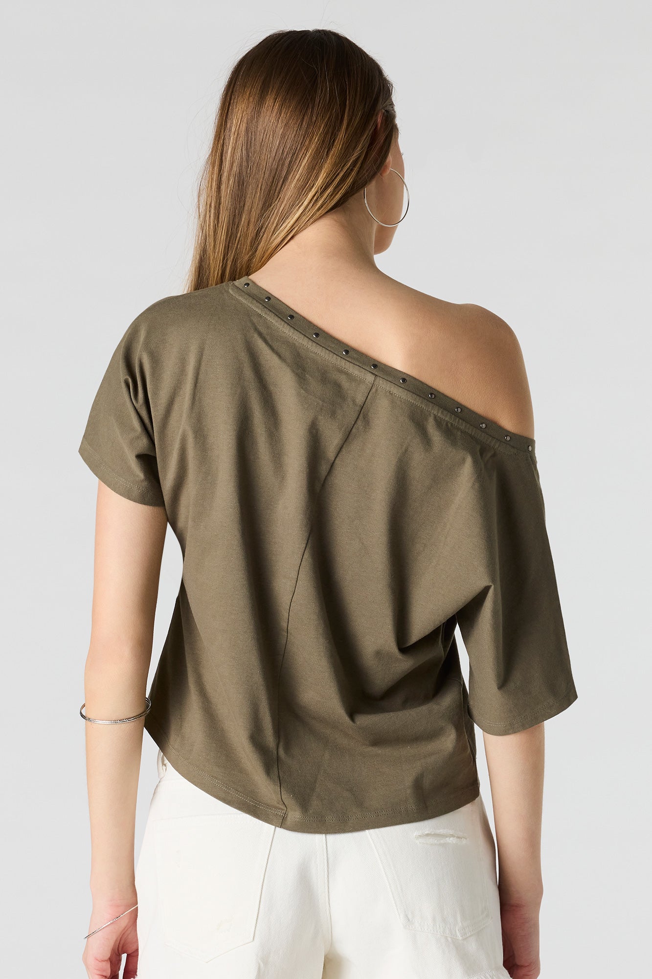 Off Shoulder Studded Top
