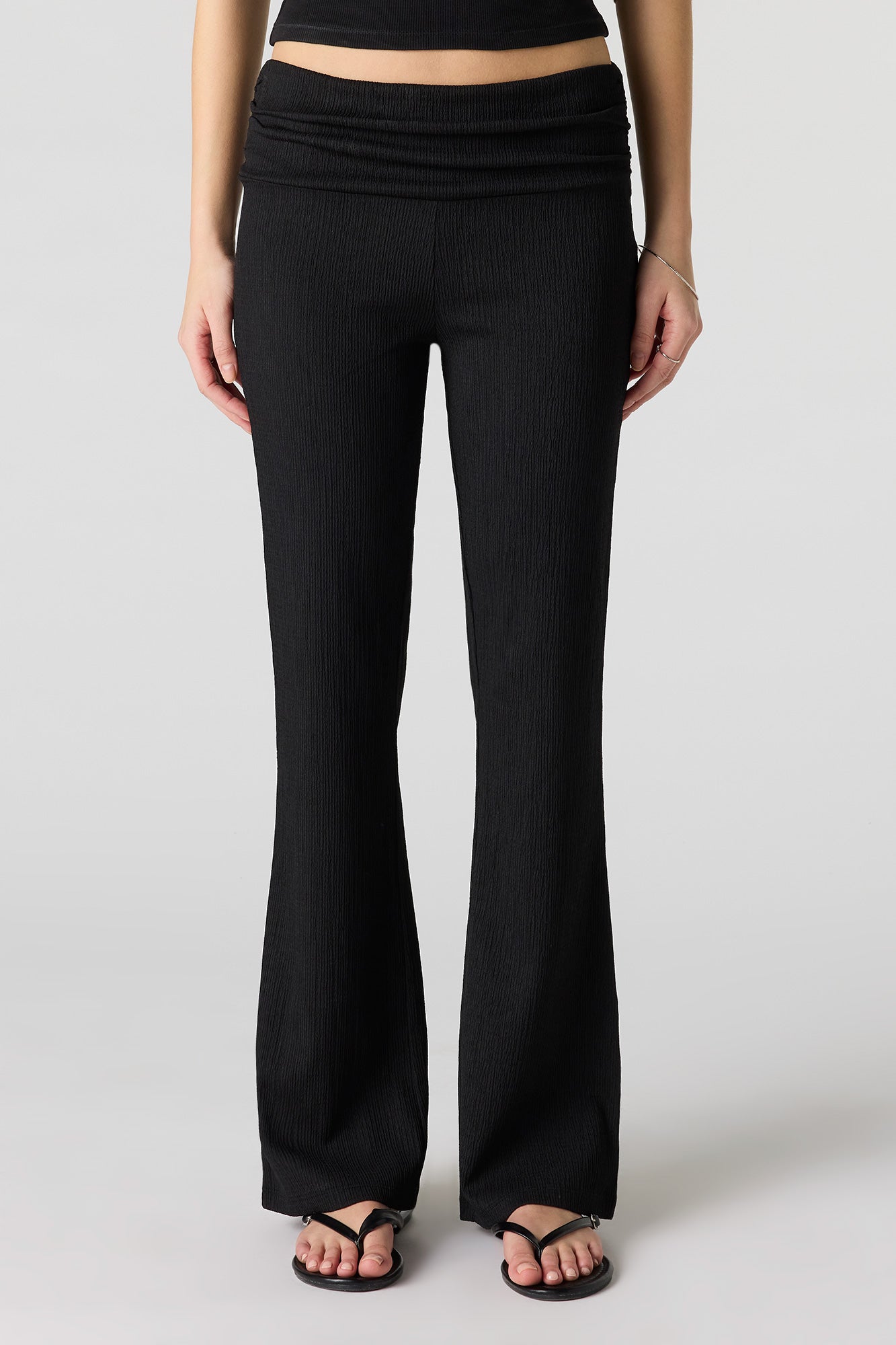 Textured Flare Pant