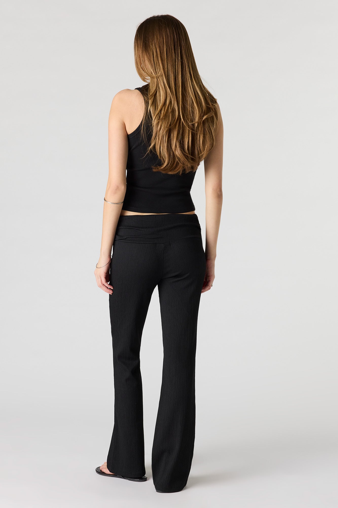 Textured Flare Pant