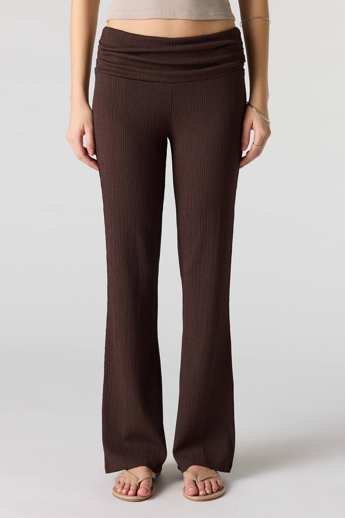 Textured Flare Pant