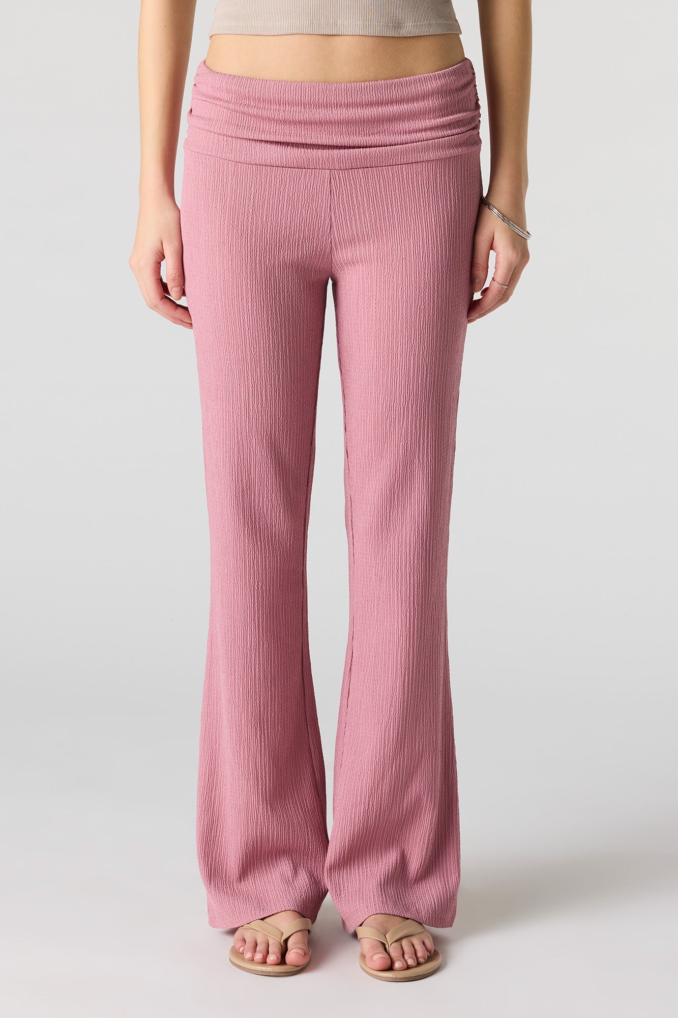 Textured Flare Pant