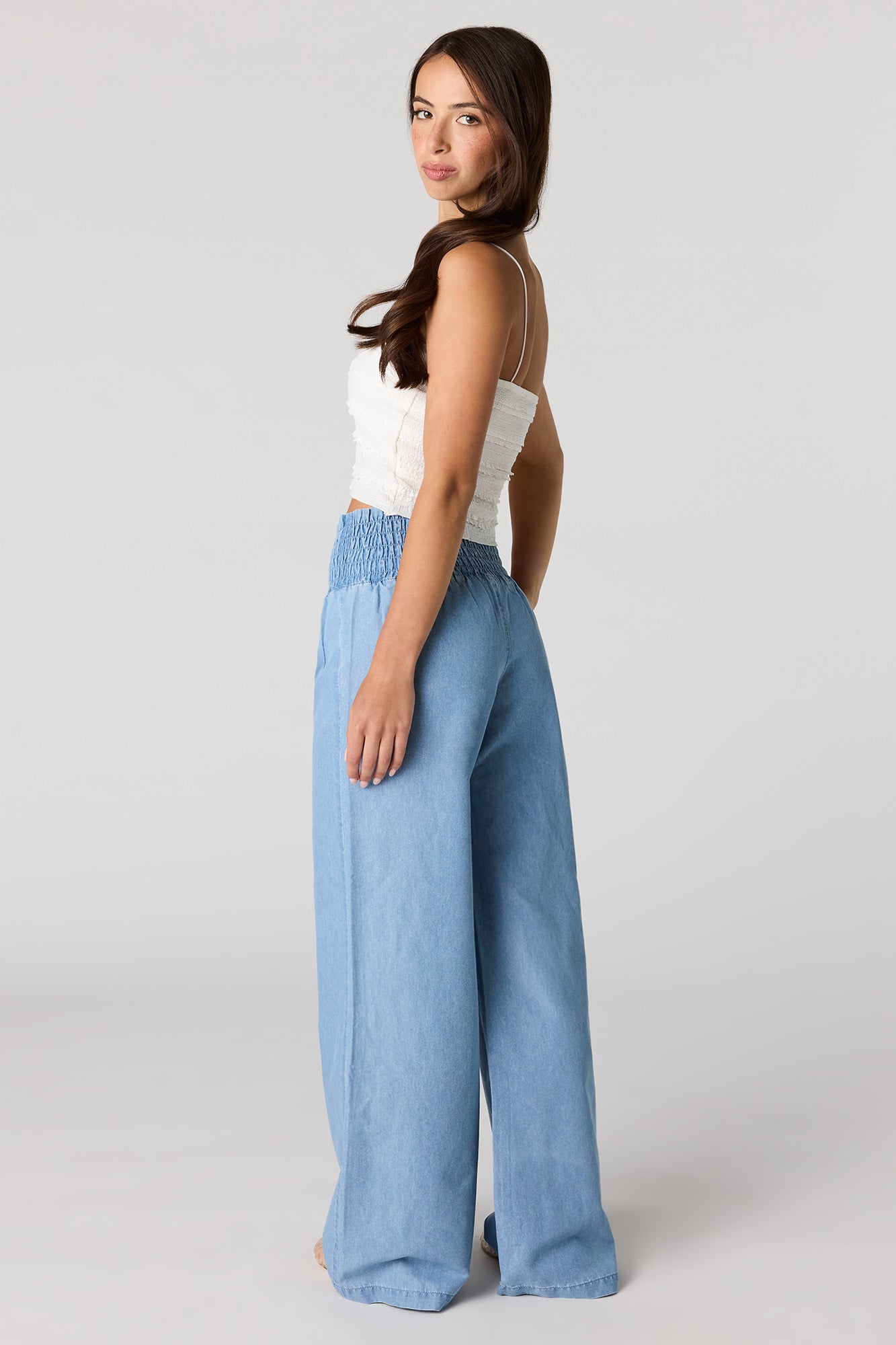 Denim Palazzo Pant